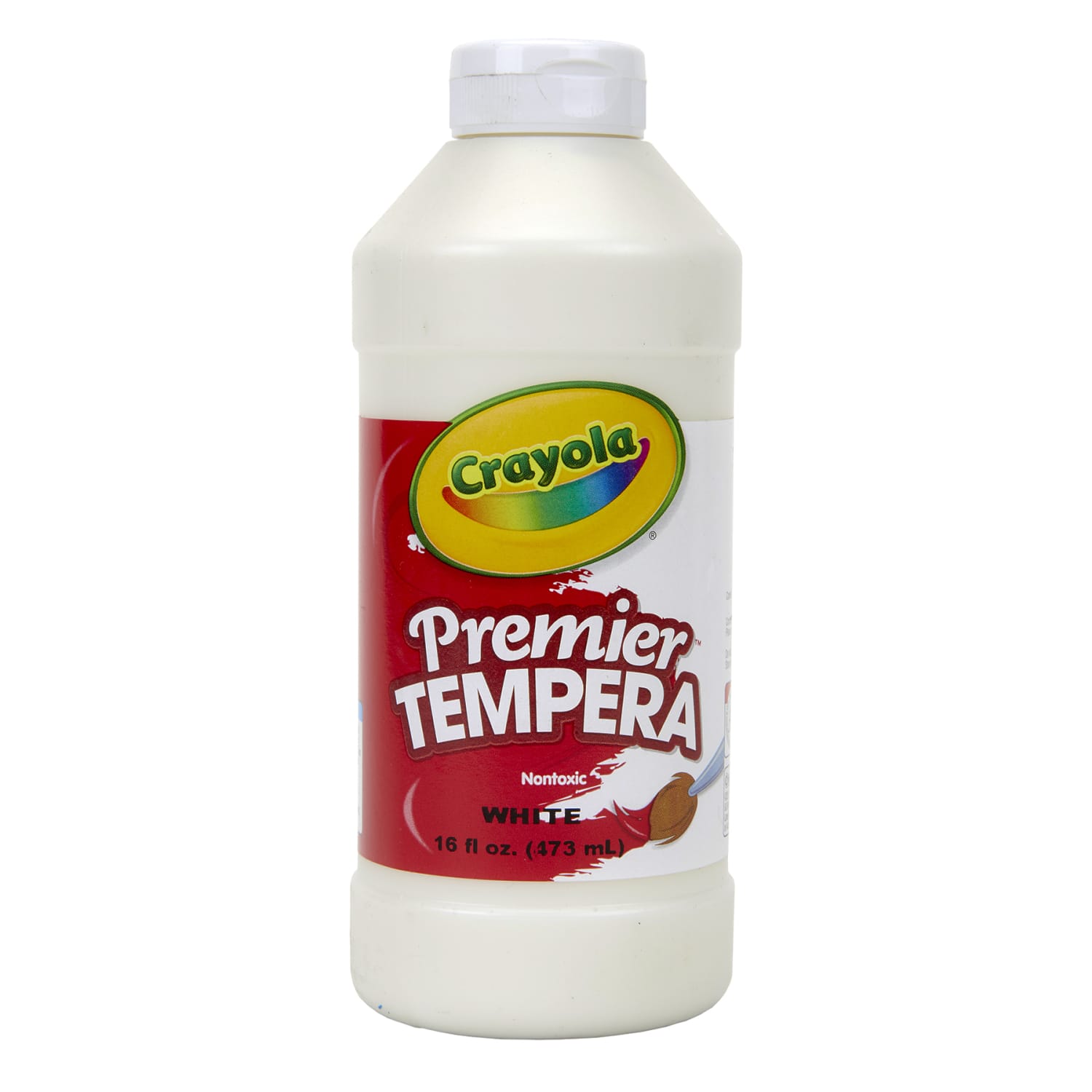 Crayola Premier Tempera Paints, 16 Oz, White, Pack Of 3 Paints - Image 3