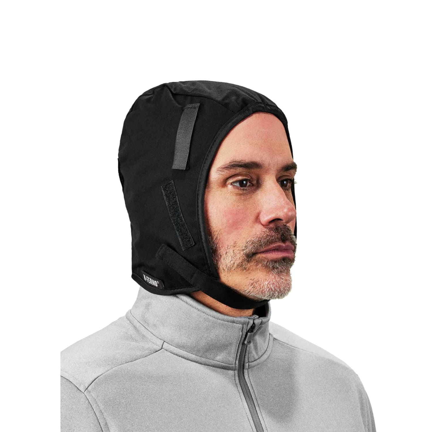 Ergodyne N-Ferno 6860 2-Layer Winter Hard Hat Liners, One Size, Black, Pack Of 12 Liners - Image 3