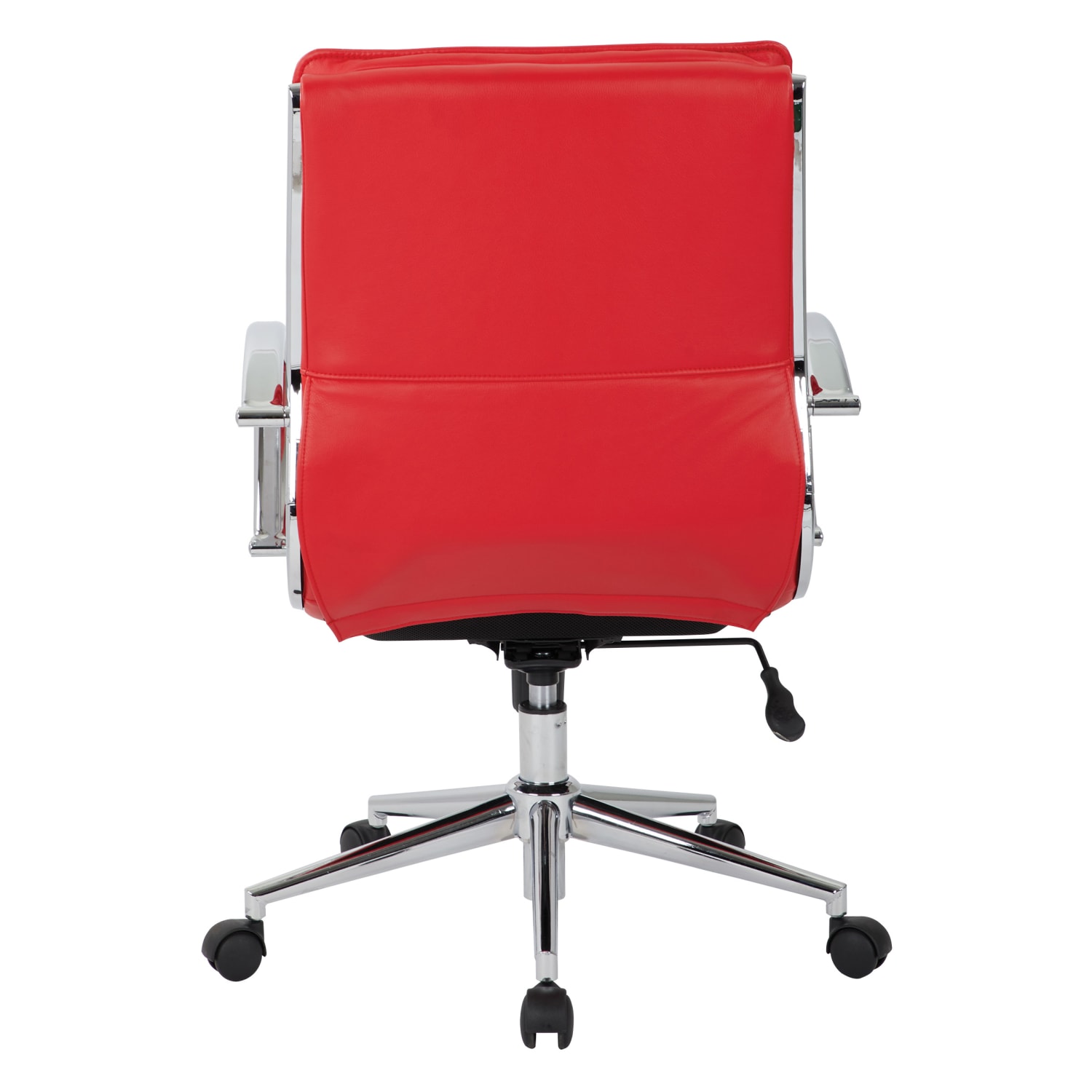 Office Star ProLine II SPX Bonded Leather MidBack Chair RedChrome PopularChairscom Office Star Pro Line II SPX Bonded Leather Mid Back Chair RedChrome PopularChairscom