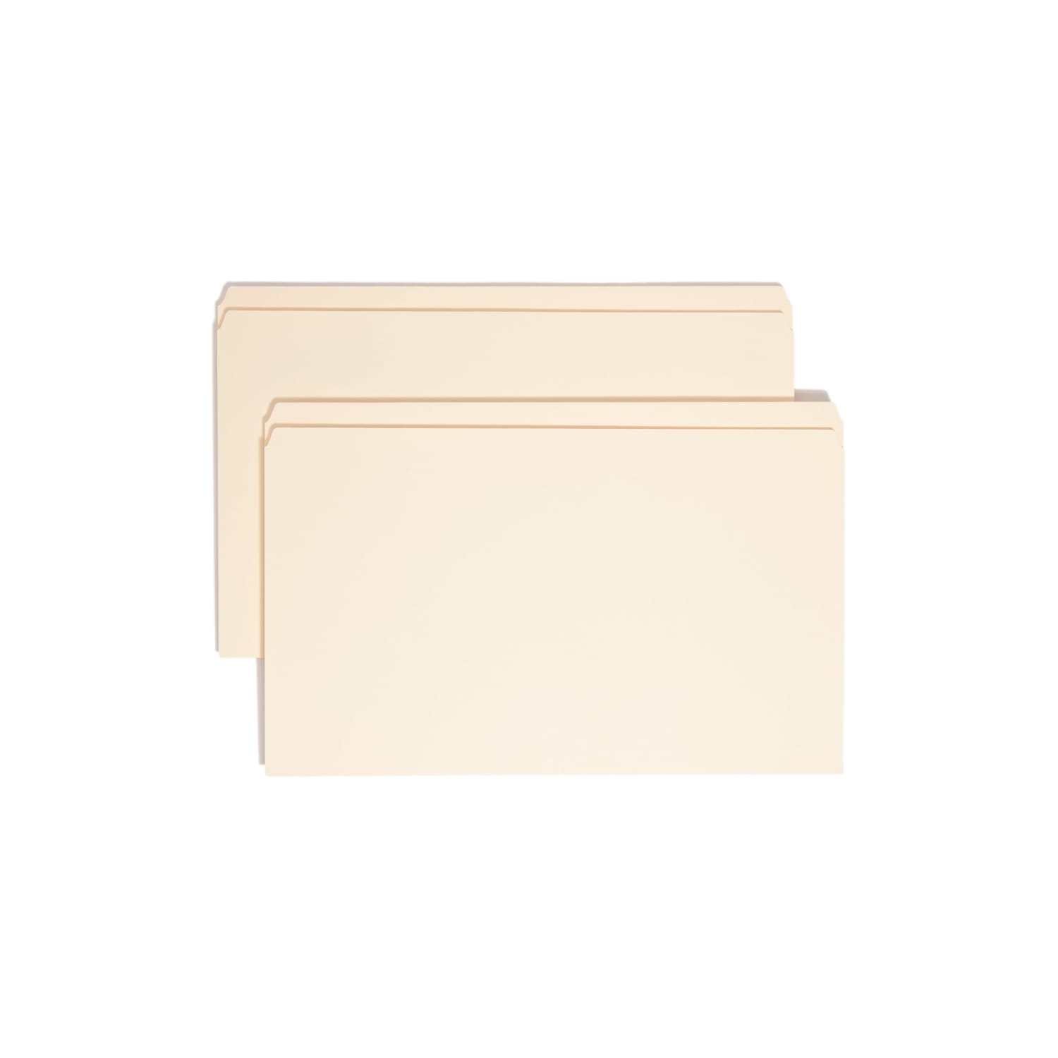 Smead Reinforced Tab Manila File Folders, Legal Size, Straight Cut, Box Of 100
