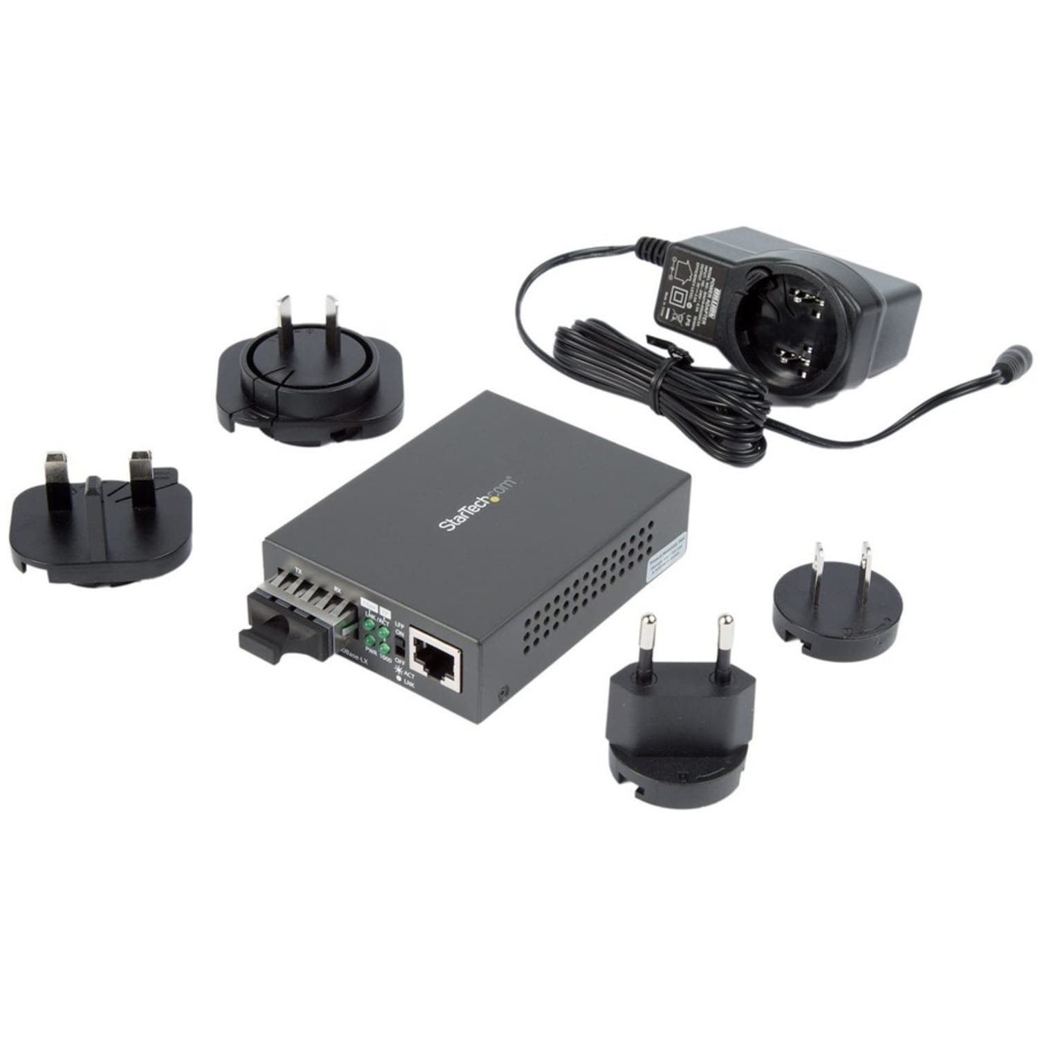 StarTech.com Fiber Media Converter - 1000Base-SX - Multimode 550m - SC Fiber to Ethernet Converter - Fiber to Copper Converter - MCMGBSCMM055 - Image 6