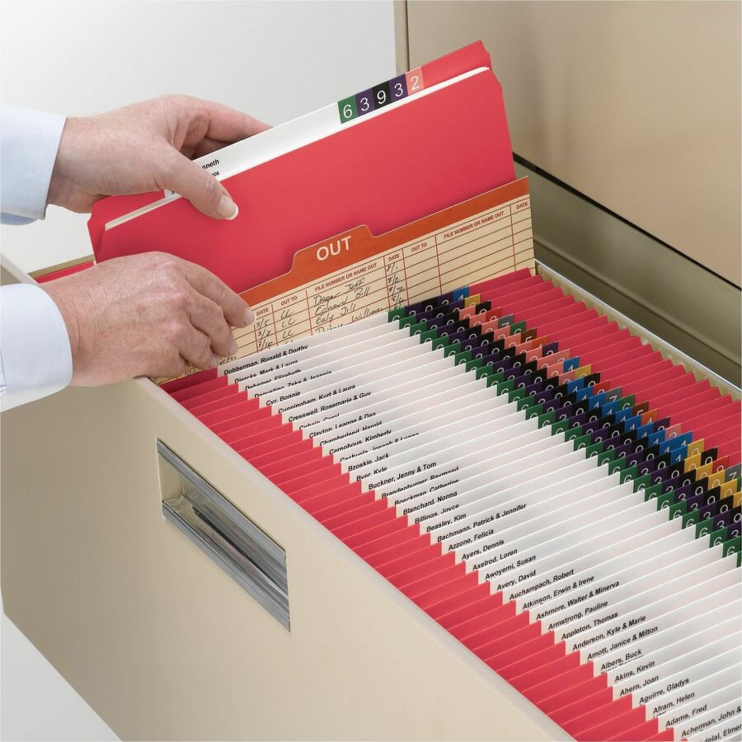 Smead File Folders, Letter Size, Straight Cut, Red, Box Of 100 - Image 5