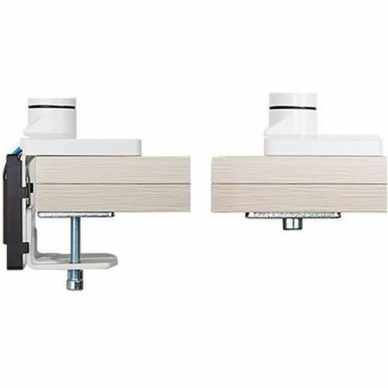 SIIG Dual Monitor Aluminum Heavy Duty Desk Mount with USB and Audio Ports - 17in to 43in - VESA 75x75, 100x100, 200x200 - Image 5
