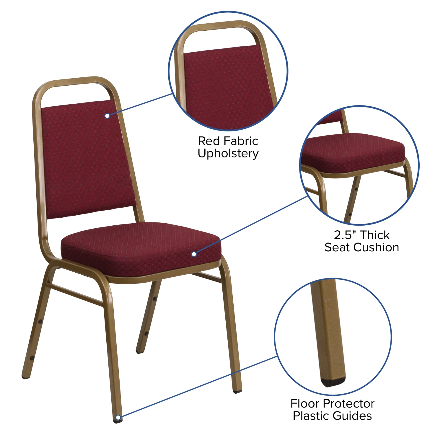 Flash Furniture HERCULES Series TrapezoidalBack Fabric Stacking Banquet Chair With 212in Thick Seat Burgundy Patterned FabricGold Frame PopularChairscom Flash Furniture HERCULES Series Trapezoidal Back Fabric Stacking Banquet Chair With 2 12in Thick Seat Burgundy Patterned FabricGold Frame PopularChairscom