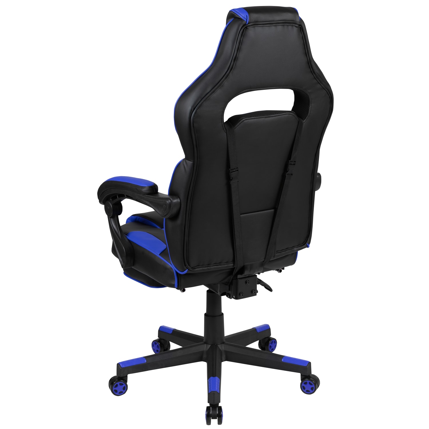 Flash Furniture X40 Gaming Chair With Fully Reclining Back And Arms BlackBlue PopularChairscom
