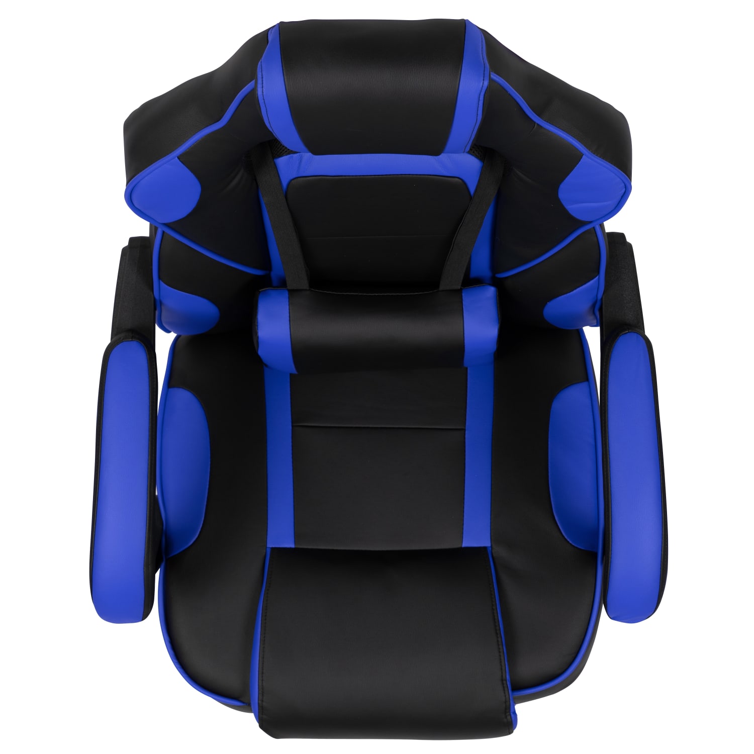 Flash Furniture X40 Gaming Chair With Fully Reclining Back And Arms BlackBlue PopularChairscom