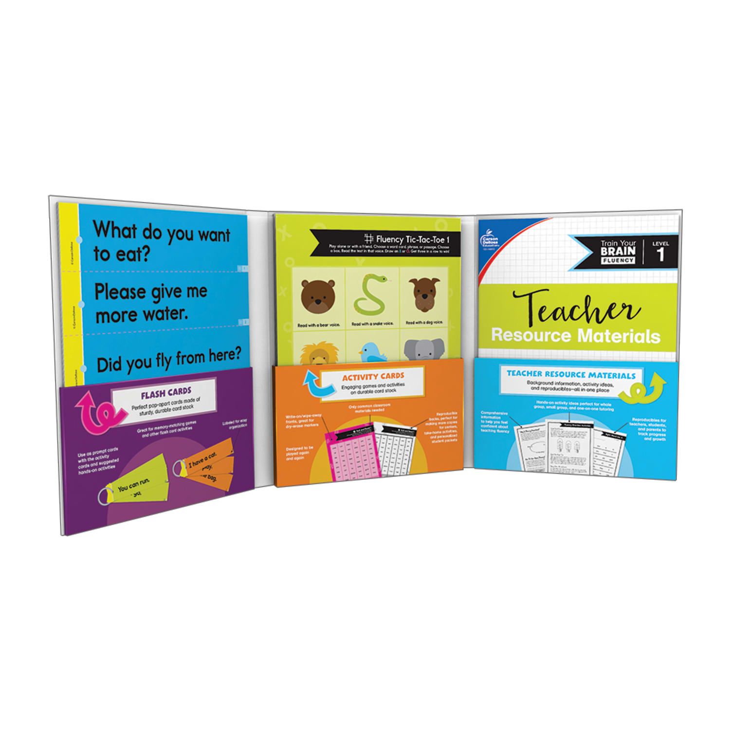 Carson Dellosa Education Train Your Brain: Fluency Level 1 Classroom Kit, Grades K-1 - Image 3