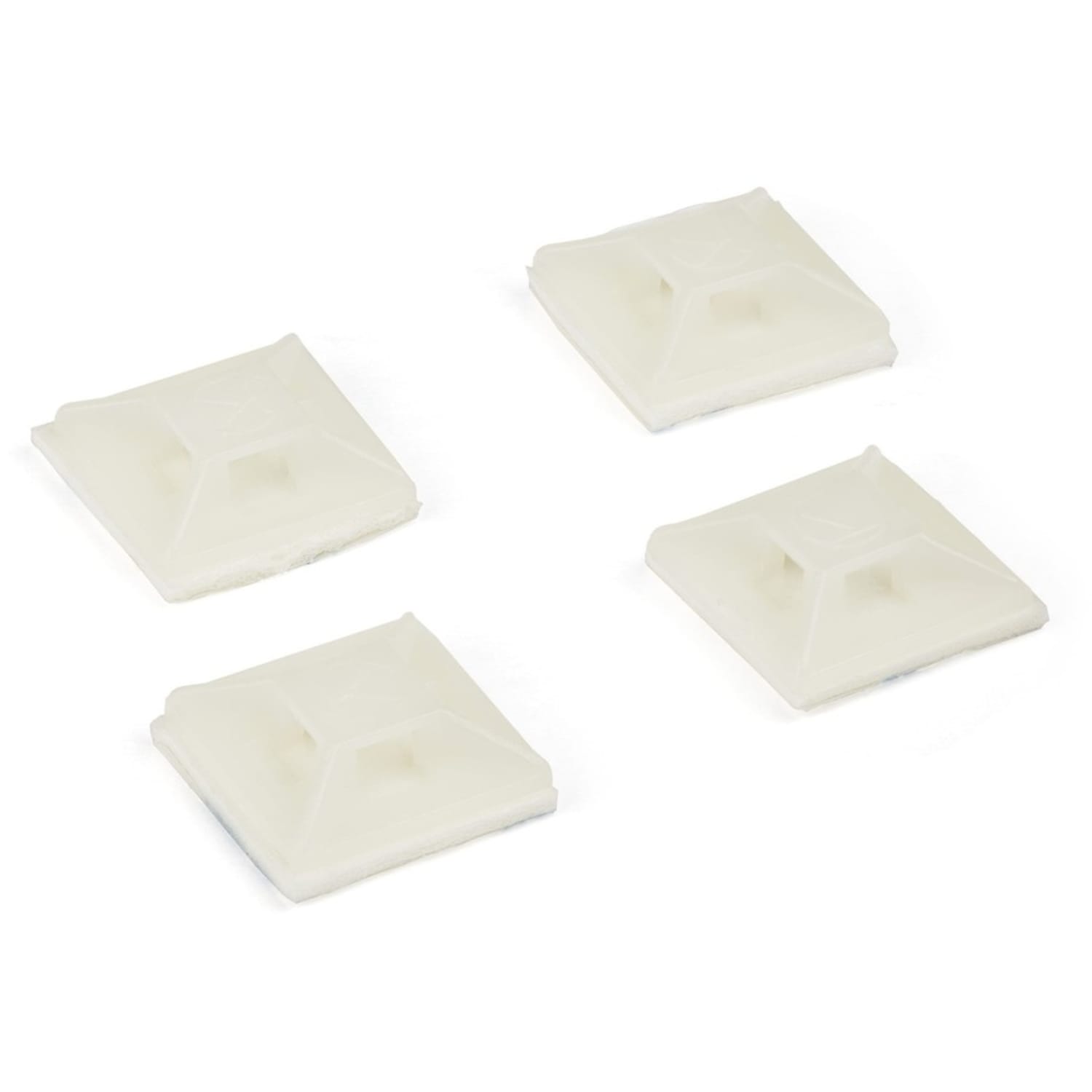 StarTech.com 100 Pack Cable Tie Mounts with Adhesive Tape for 0.13in (3.2mm) Wide Ties - Nylon/Plastic Zip Tie Mounts - 94V-2 Fire & UL - Image 3