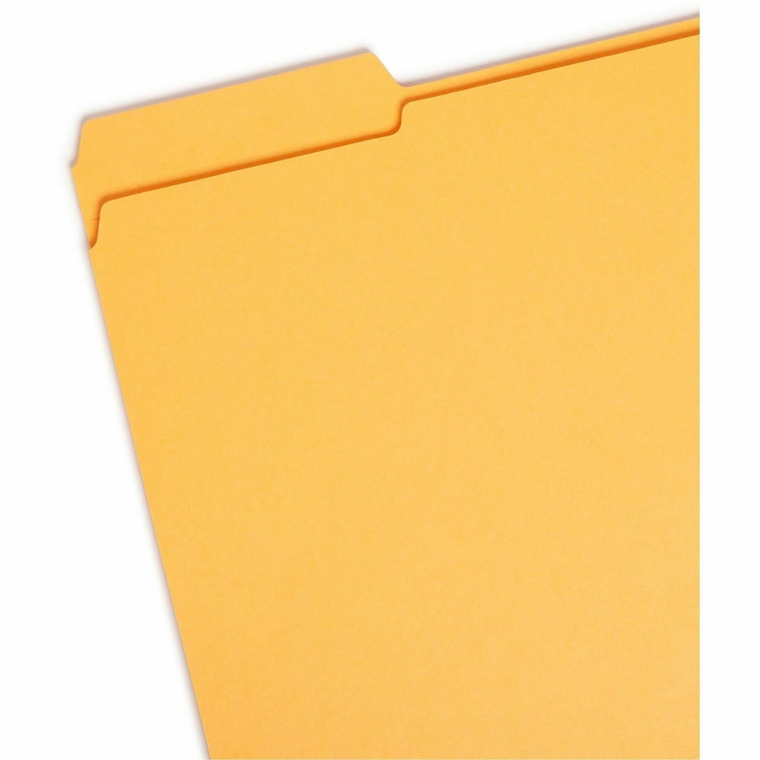 Smead 1/3-Cut 2-Ply Color File Folders, Letter Size, Goldenrod, Box Of 100 - Image 4