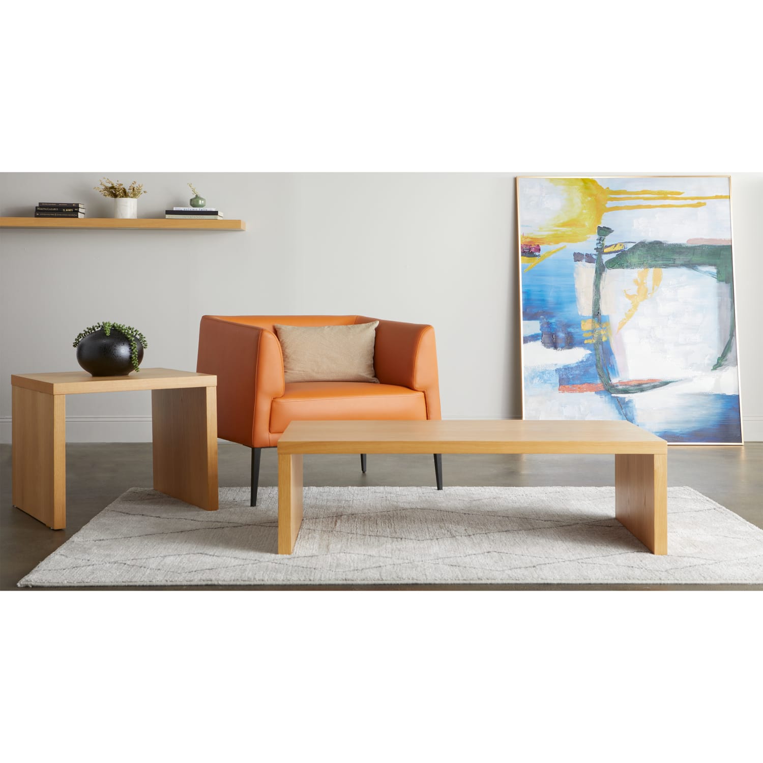Eurostyle Barney 75in Floating Shelf, Oak - Image 6
