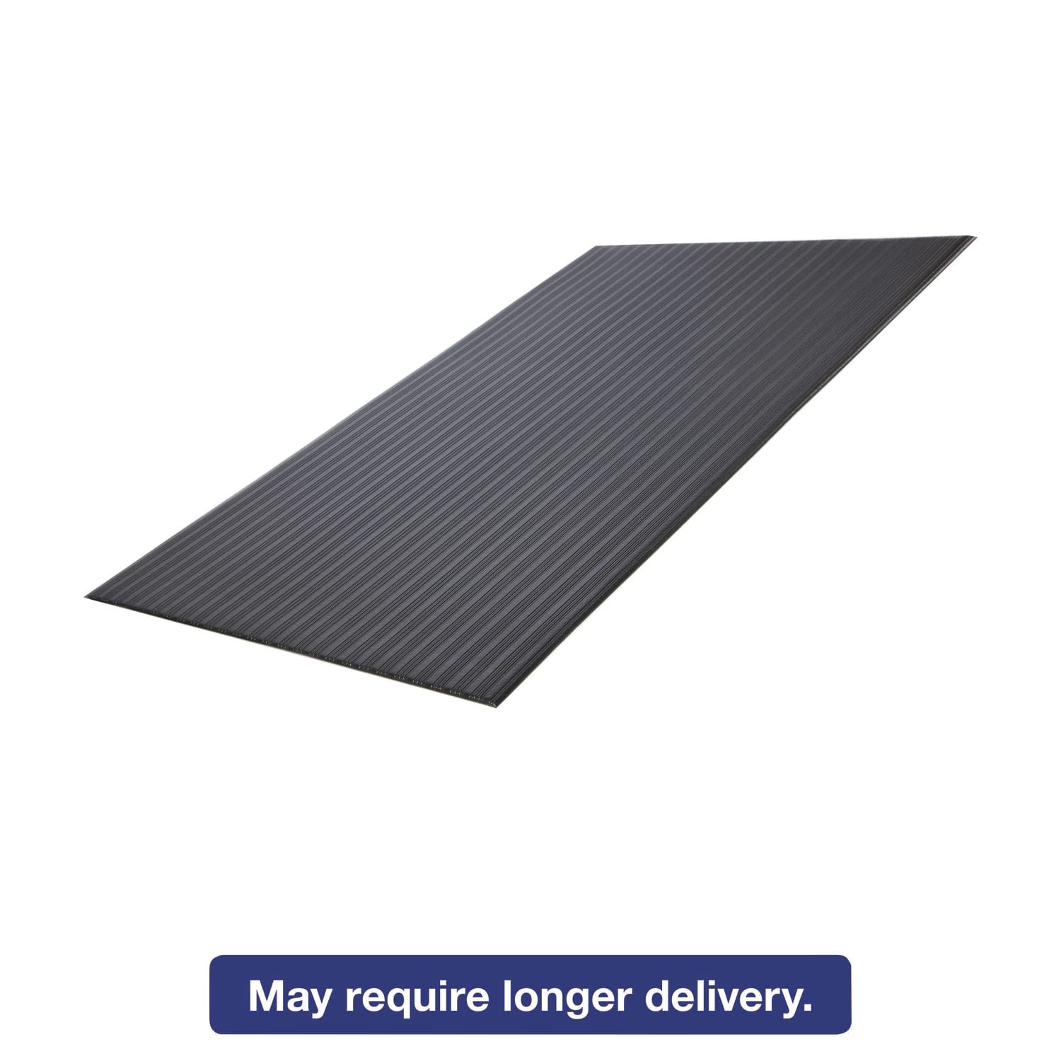 Crown Ribbed Vinyl Anti-Fatigue Mat, 2ft x 3ft, Black - Image 3