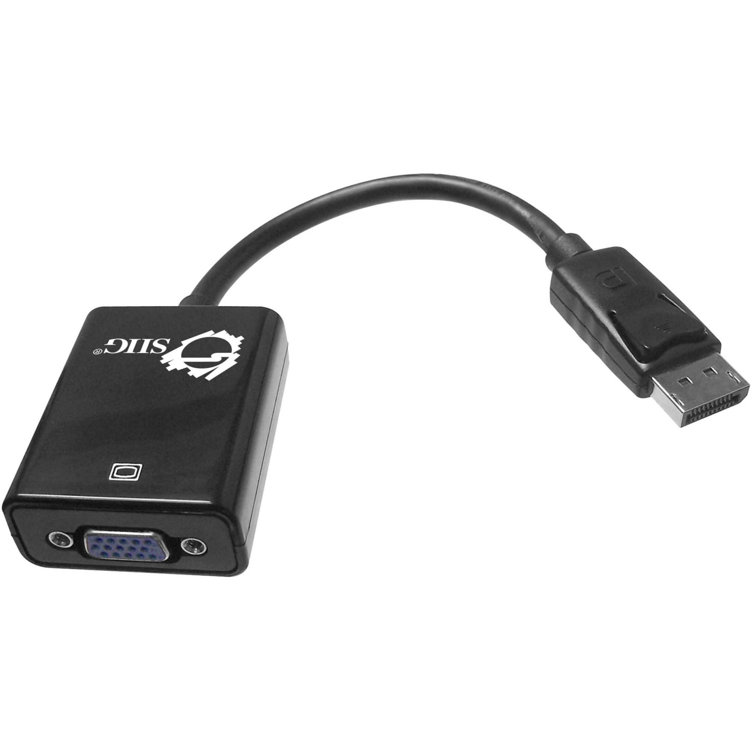 SIIG DisplayPort to VGA Adapter - DisplayPort Male Digital Audio/Video, HD-15 Female VGA - 9.5in