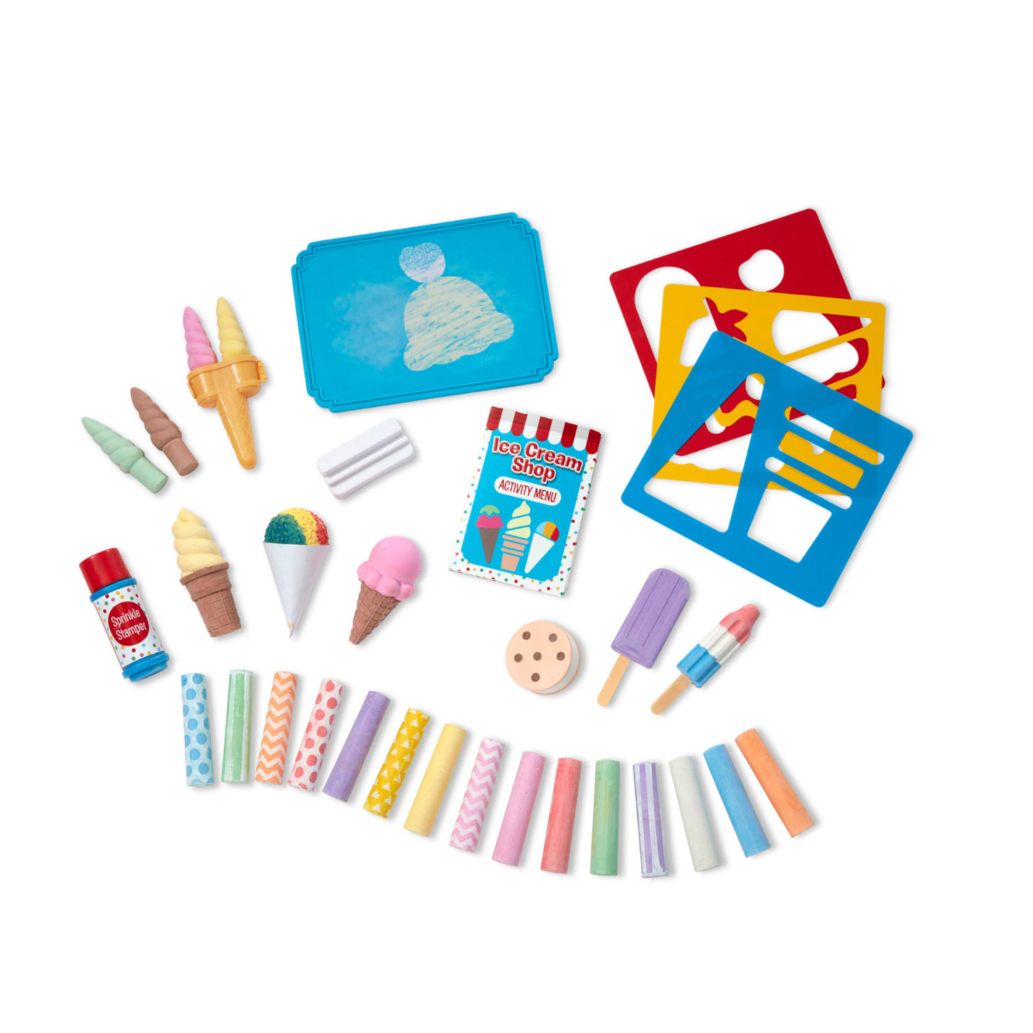 Melissa & Doug Ice Cream Shop Chalk Play Set - Image 3