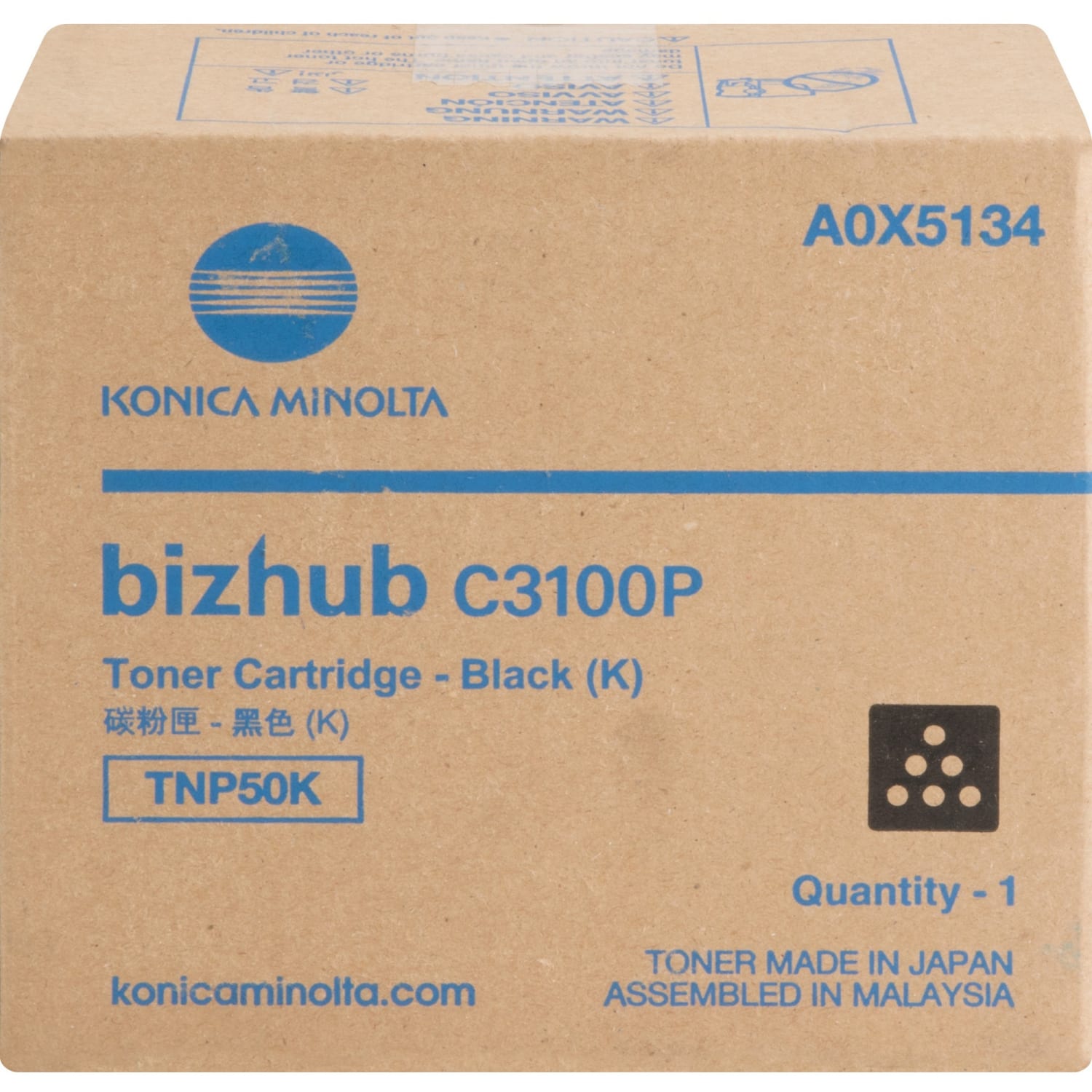 Konica Minolta TNP-50K - Black - original - toner cartridge - for bizhub C3100P - Image 3