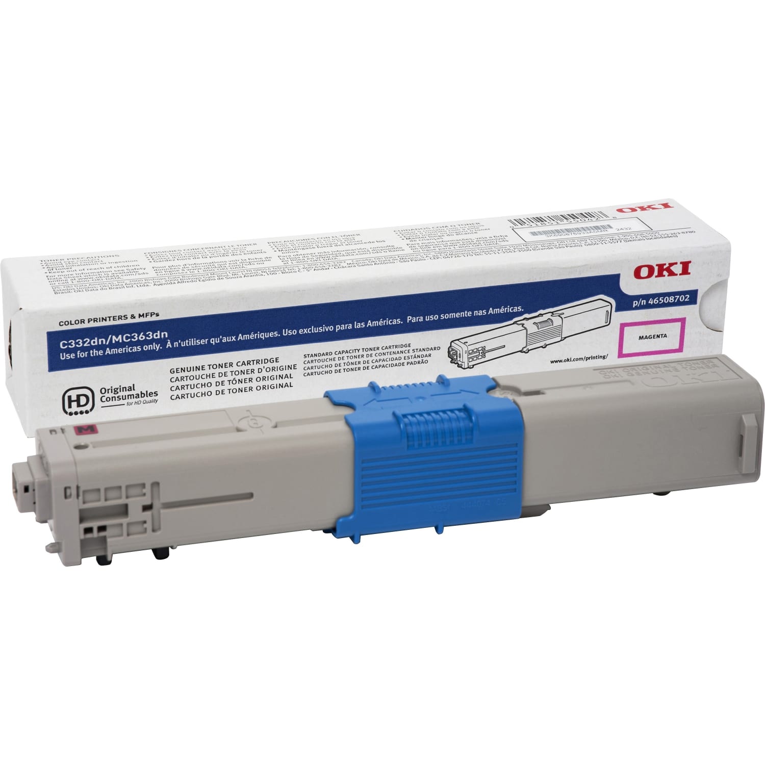 OKI 46508702 Magenta Toner Cartridge - Image 4