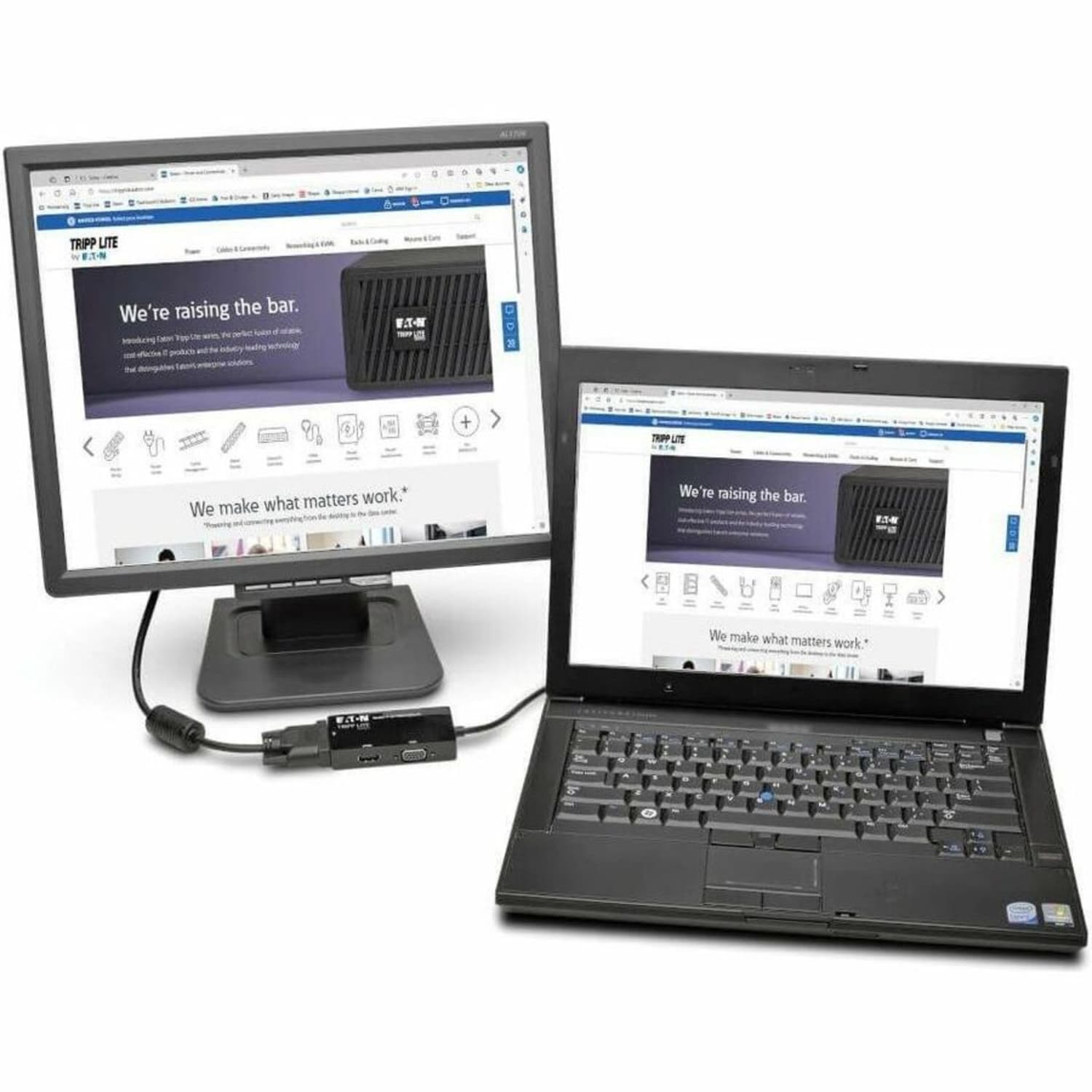 Tripp Lite 6in Mini DisplayPort To VGA / DVI / HDMI Adapter - Image 3