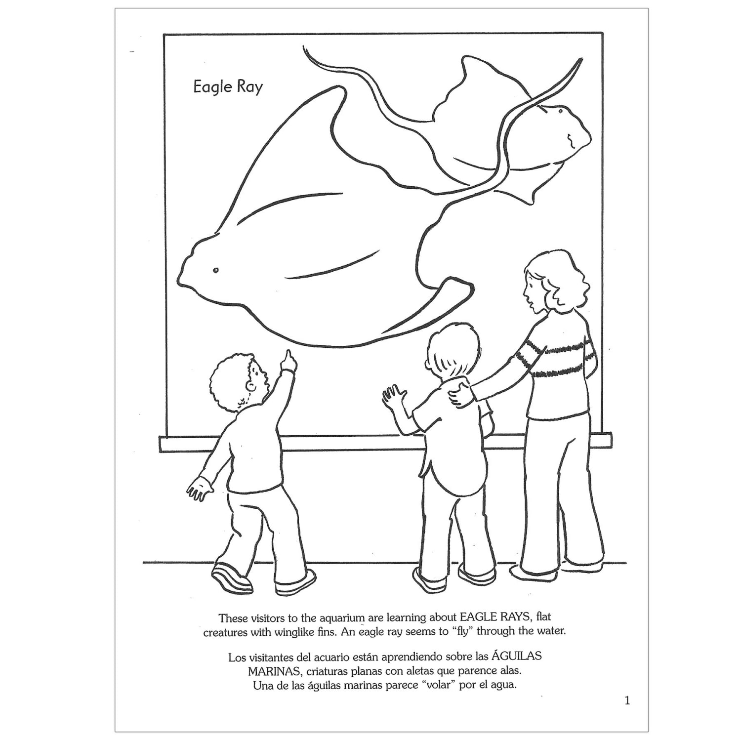 Dover Coloring Book, At The Aquarium, Pack Of 6 - Image 5