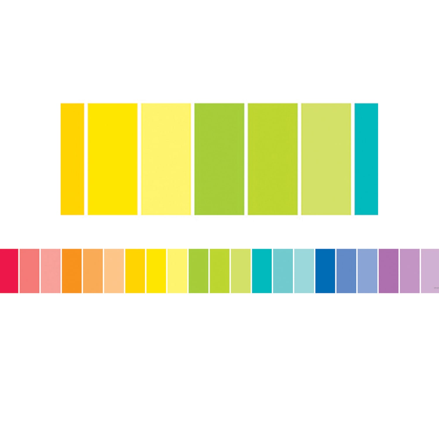 Creative Teaching Press EZ Borders, Rainbow Paint Chip, 24 Borders Per Pack, Set Of 3 Packs - Image 3