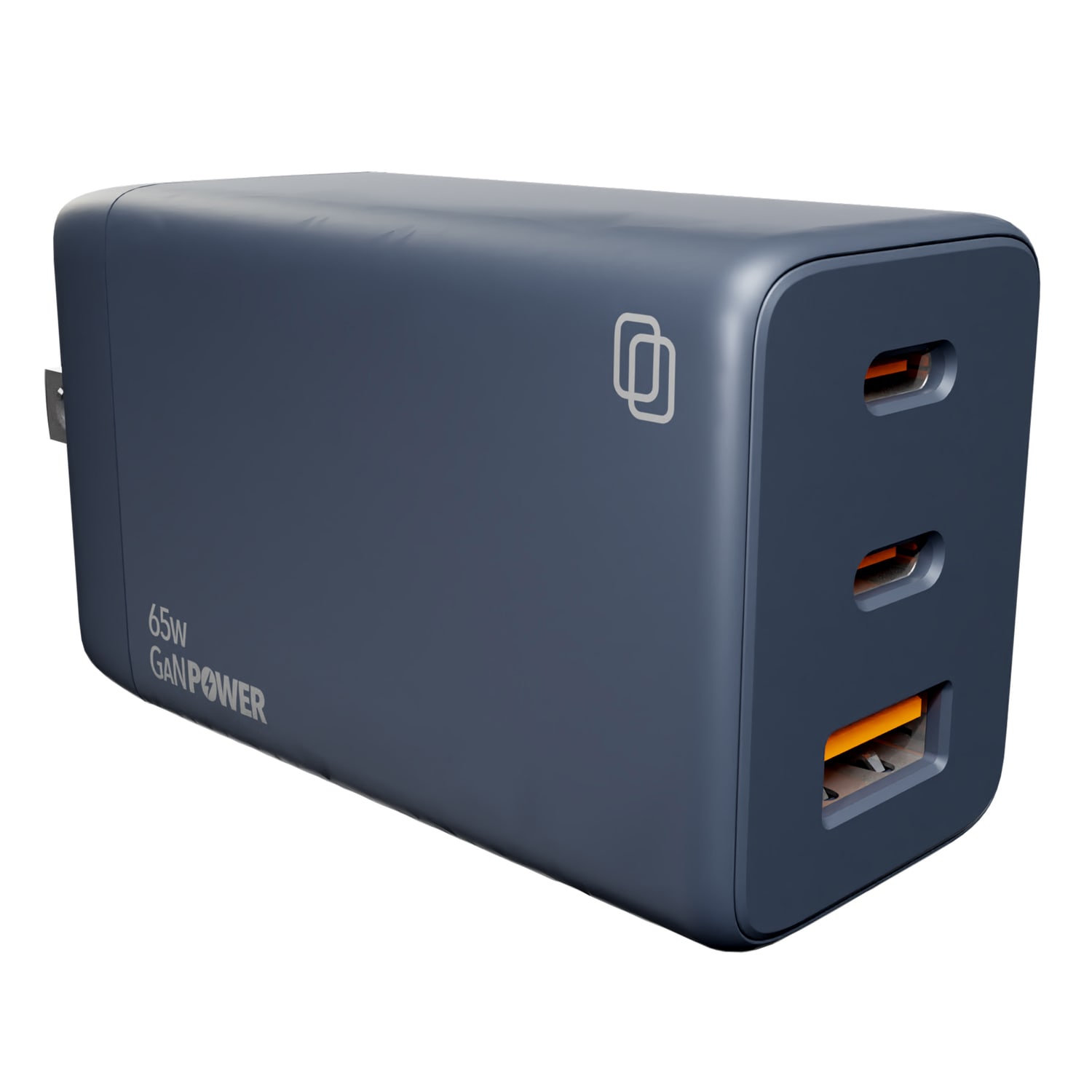 cellhelmet 3-Port 65-Watt USB-C And USB-A GaN Wall Charger, Gray - Image 3