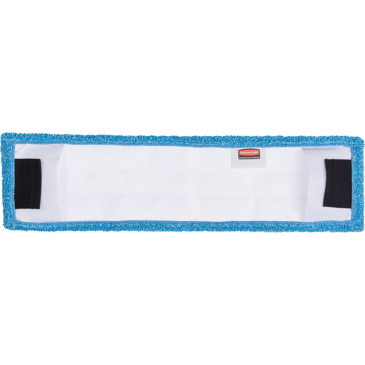 Rubbermaid Commercial Adaptable Microfiber Flat Mop Pad, 19-1/2in x 5-1/2in, Blue, 1 Each - Image 3