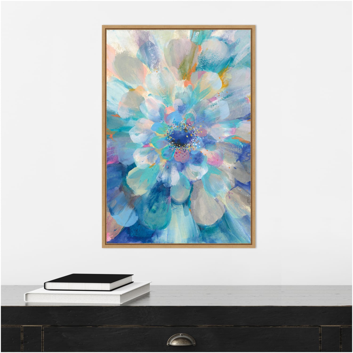 Amanti Art Intensity Floral II by Danhui Nai Framed Canvas Wall Art Print, 16in x 23in, Maple - Image 5