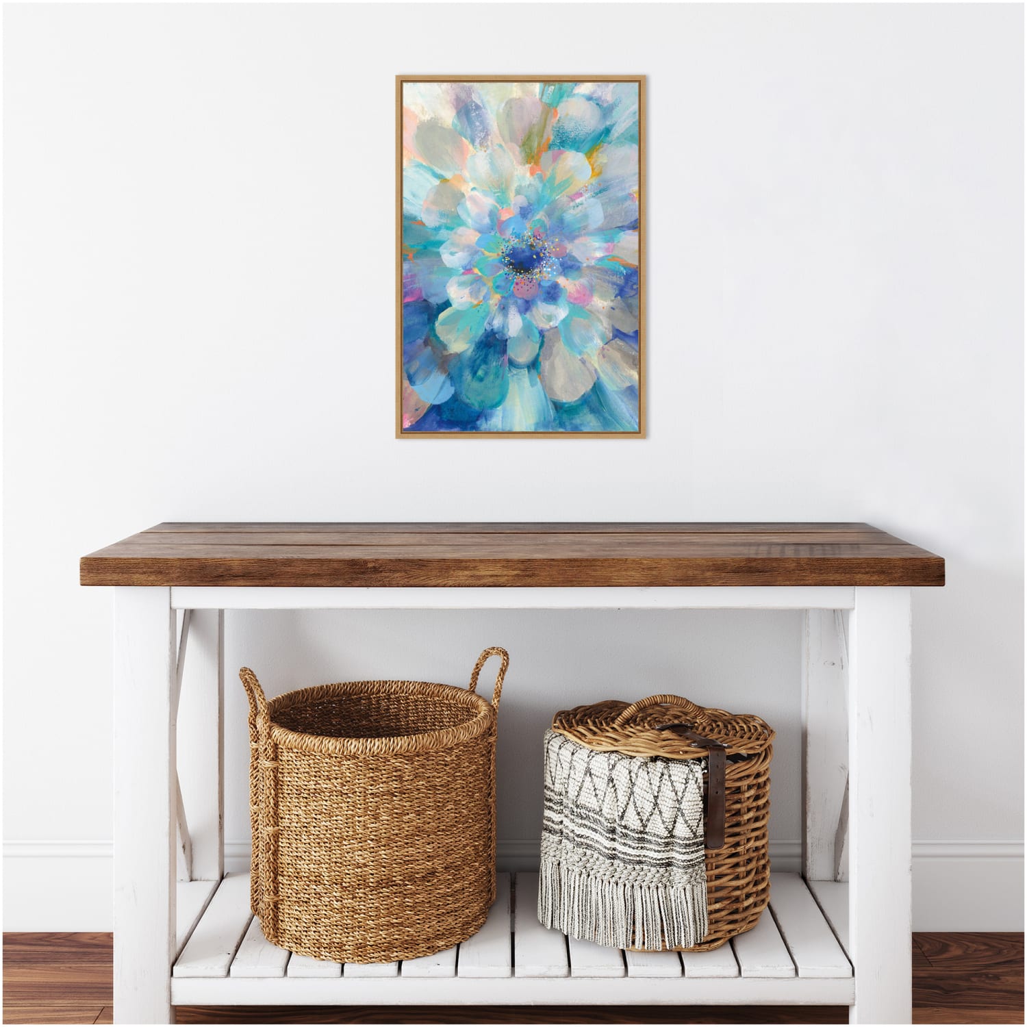 Amanti Art Intensity Floral II by Danhui Nai Framed Canvas Wall Art Print, 16in x 23in, Maple - Image 6