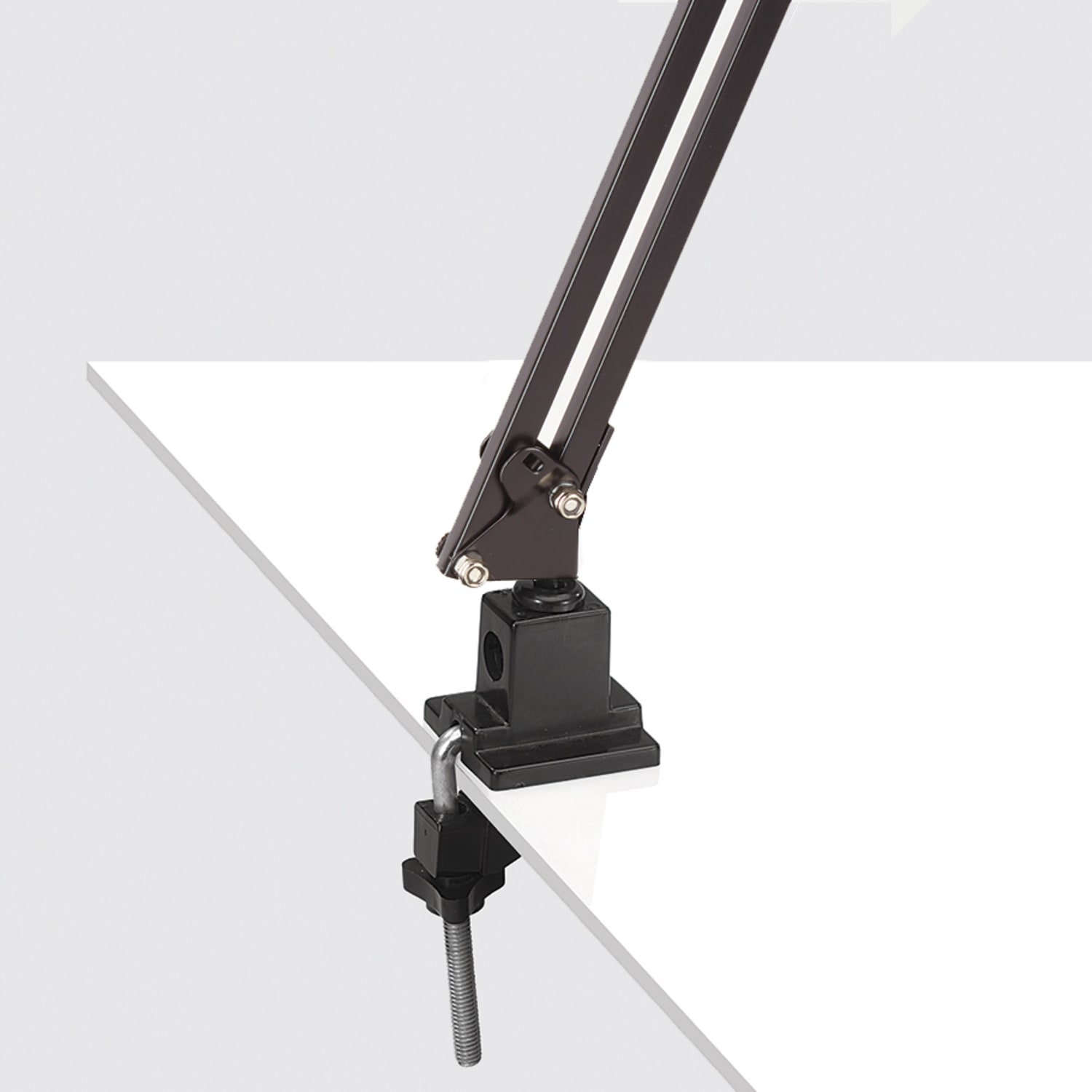 Realspace Bretino LED Magnifier Desk Lamp With Mounting Clamp, 22inH, Black - Image 3