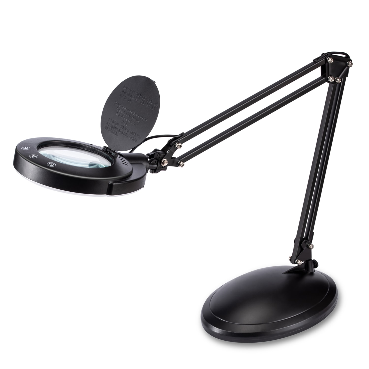 Realspace Bretino LED Magnifier Desk Lamp With Mounting Clamp, 22inH, Black - Image 5