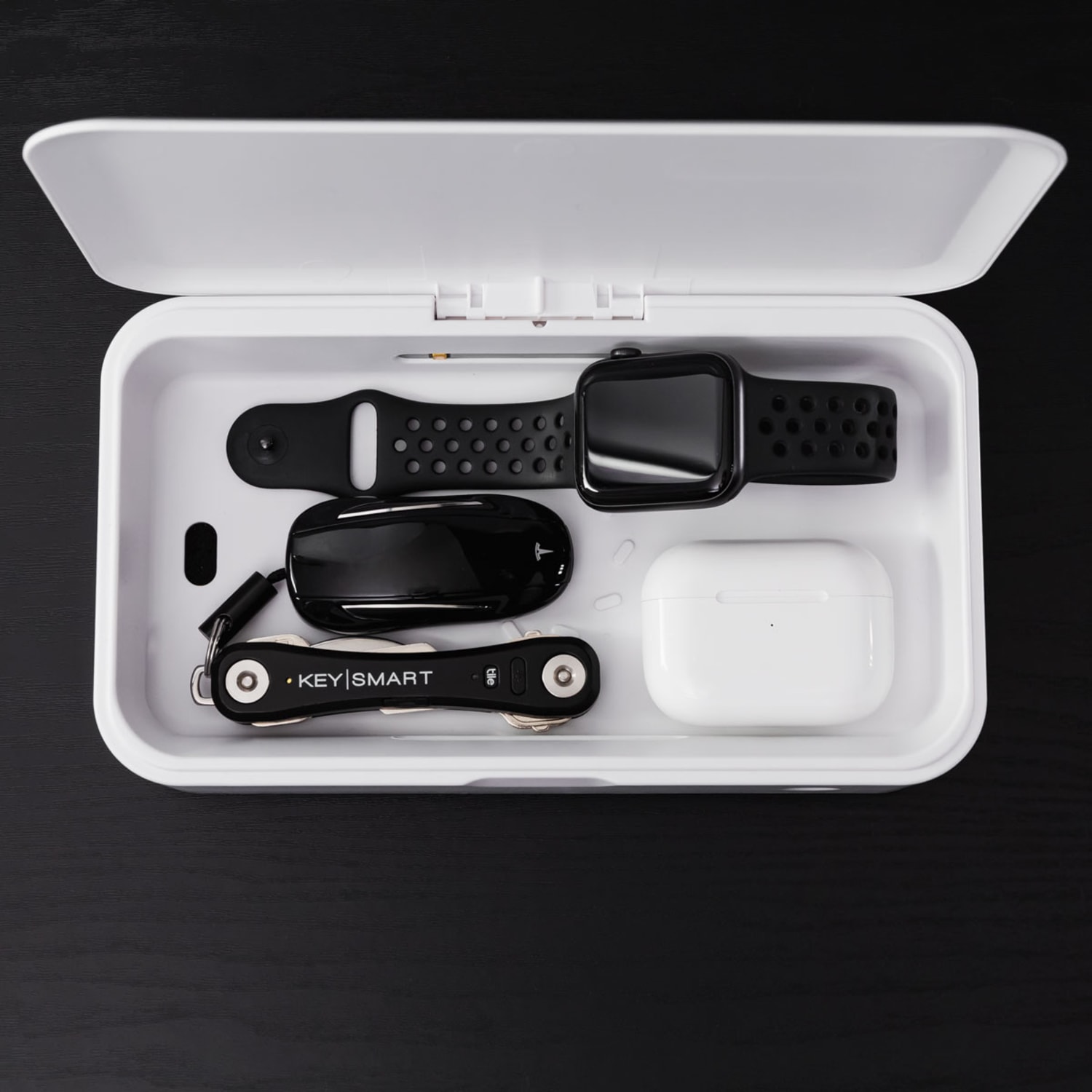 KeySmart CleanTray UV Light Sterilizer, White - Image 5