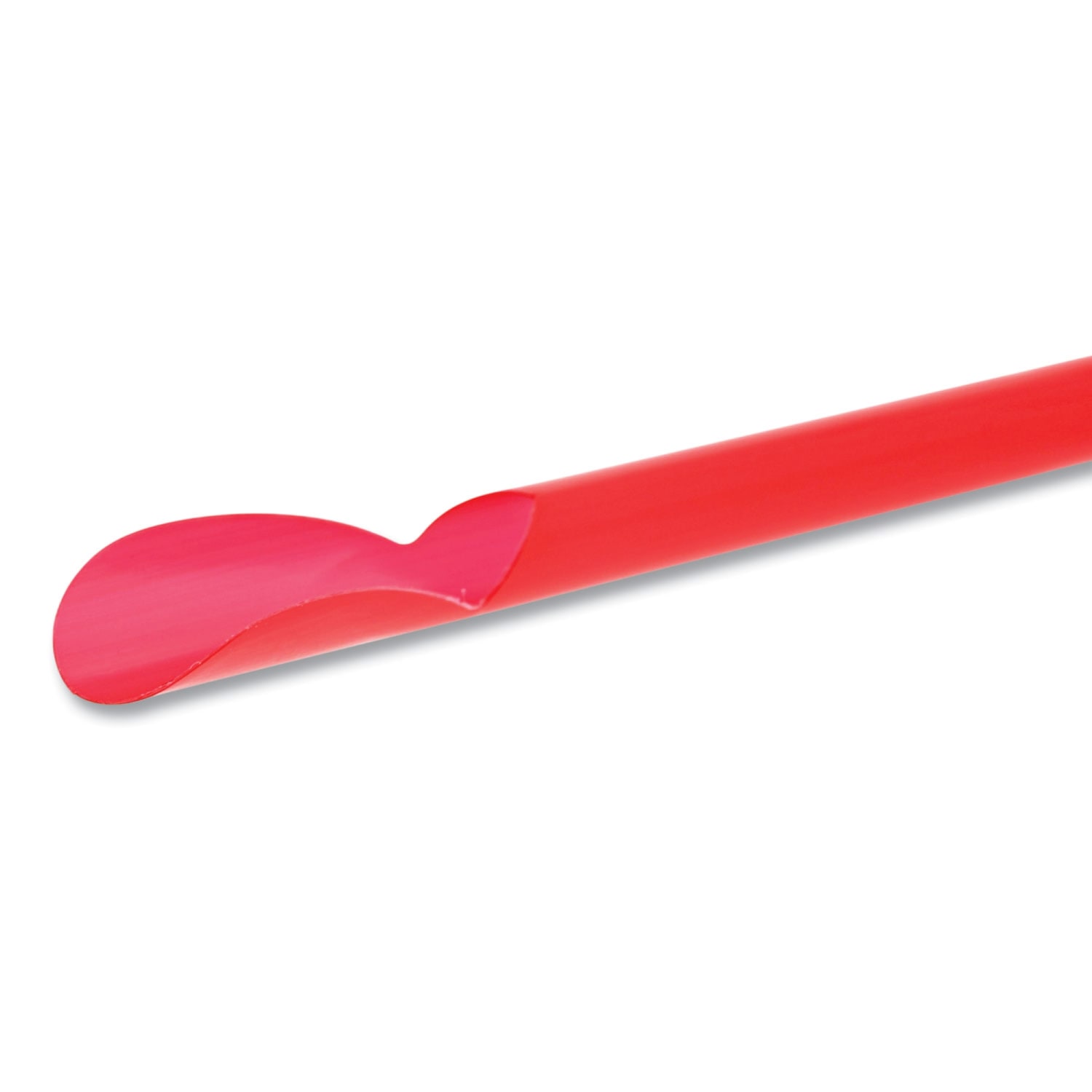 AmerCareRoyal Jumbo Spoon Straws, 10-1/4in, Red, 300 Straws Per Pack, Case Of 18 Packs - Image 4
