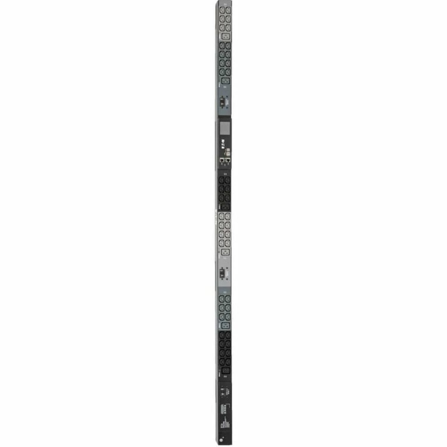 Tripp Lite 10kW 3-Phase Monitored PDU, LX Interface, 200/208/240V Outlets (42 C13/6 C19), LCD, NEMA L2 - PDU3EVN10L2130B - Image 3