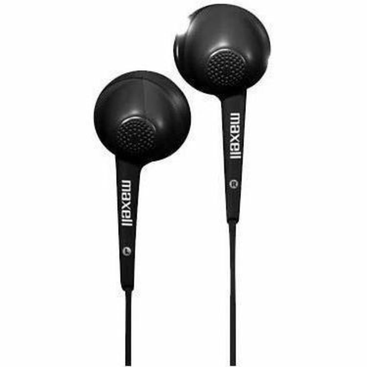 Maxell Jelleez JELM-BK Earset - Stereo - Wired - 20 Hz to 23 kHz - Earbud - Binaural - Outer-ear - 4 ft Cable - Black - Image 4