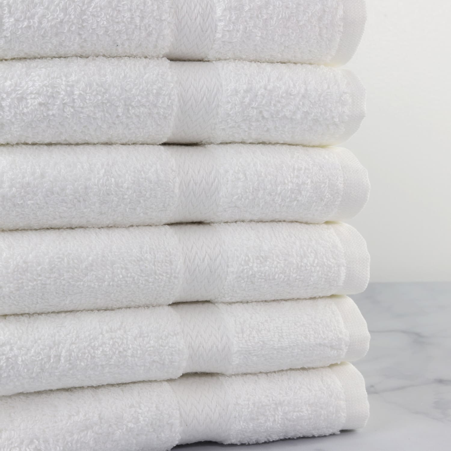 1888 Mills Crown Touch Hand Towels, 16in x 30in, White, Case of 120 - Image 3