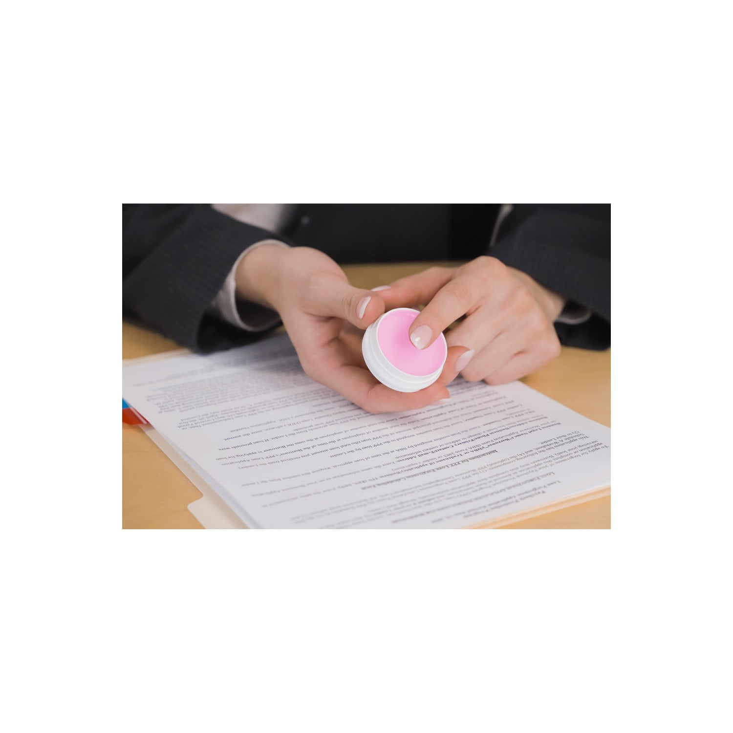 Lee Sortkwik Hygienic Fingertip Moistener, 50% Recycled, 3/8 Oz, Pink - Image 3