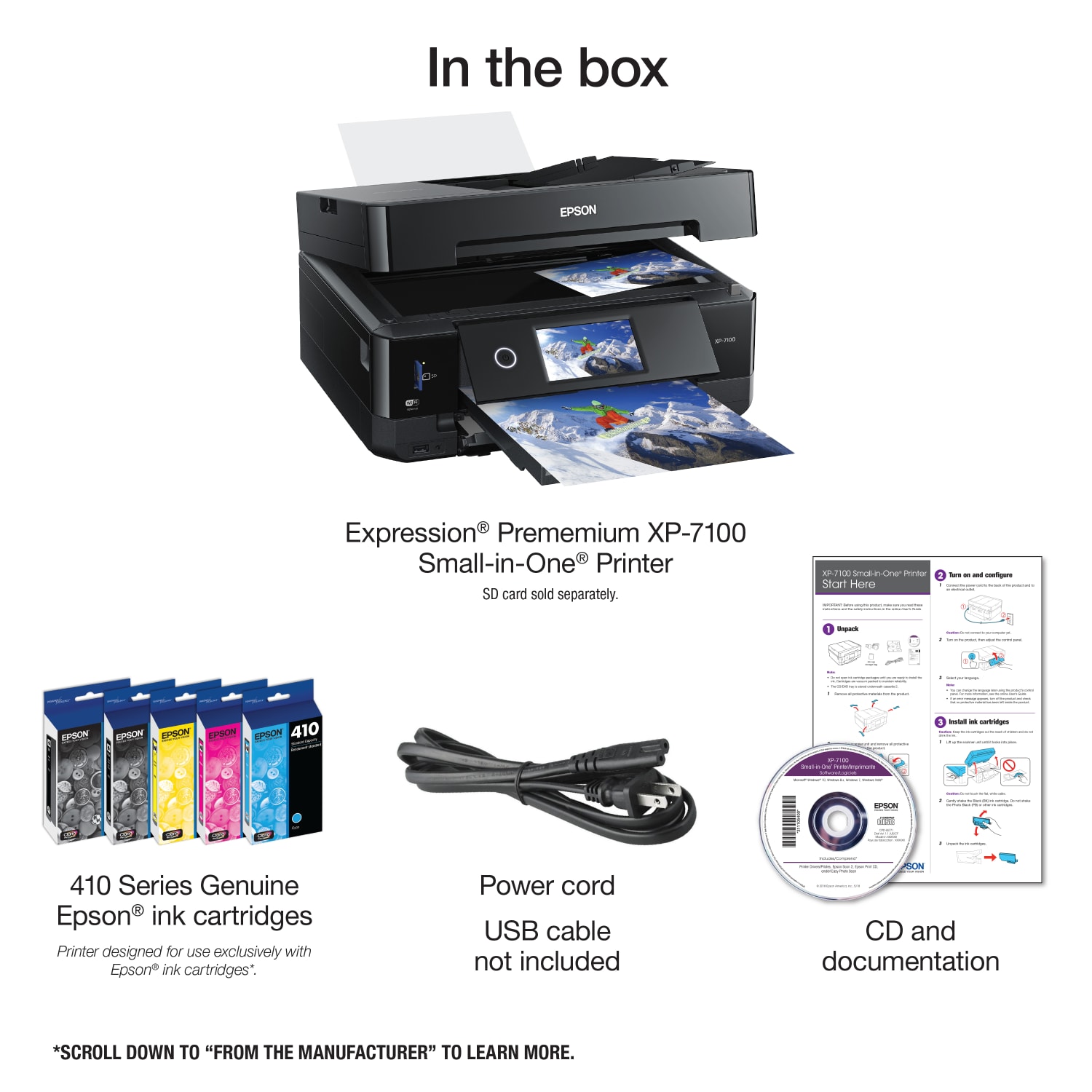 Epson Expression Premium XP-7100 Wireless Inkjet All-In-One Color Printer - Image 5