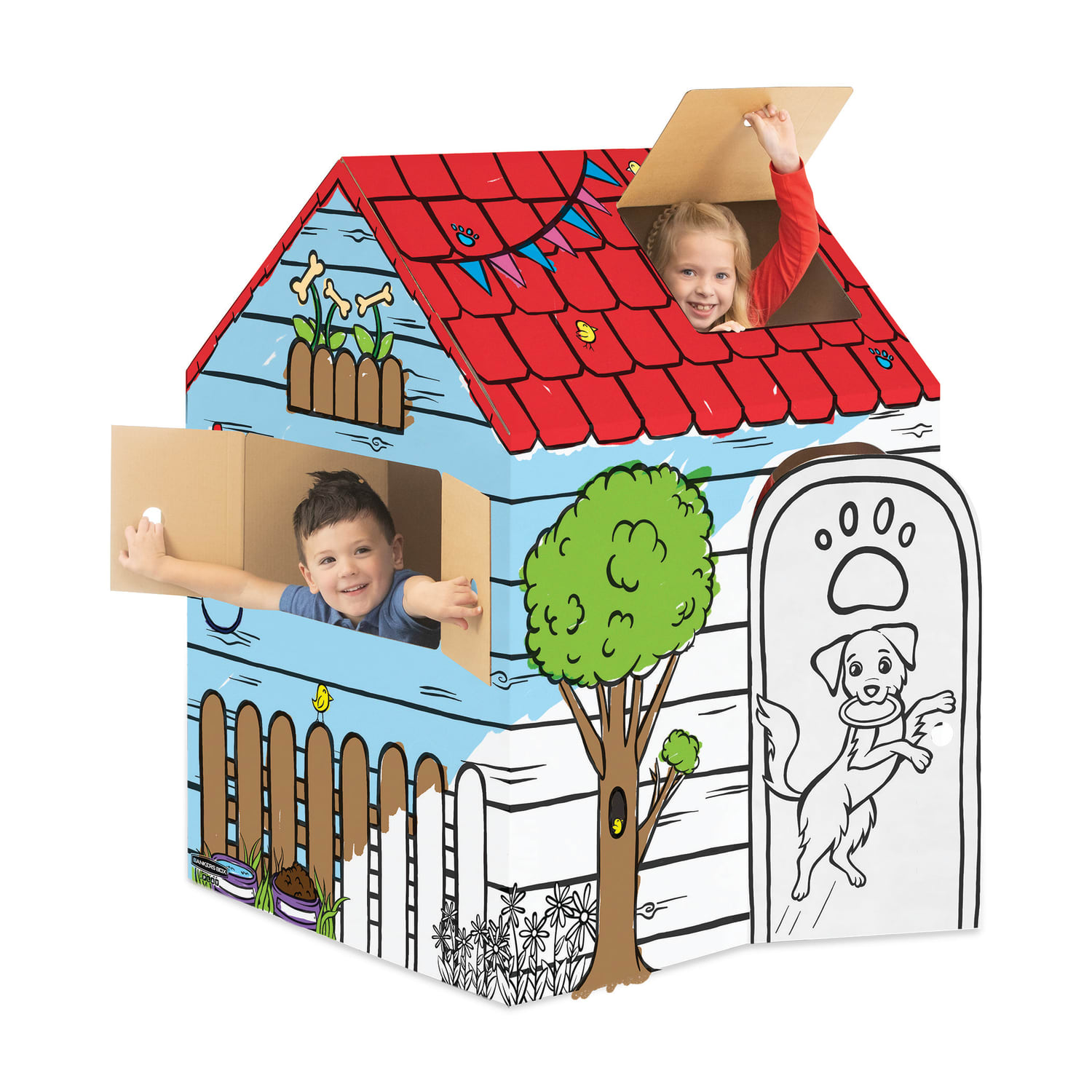 Bankers Box At Play Playhouse, 38inL x 32inW x 48inH, Doghouse - Image 3