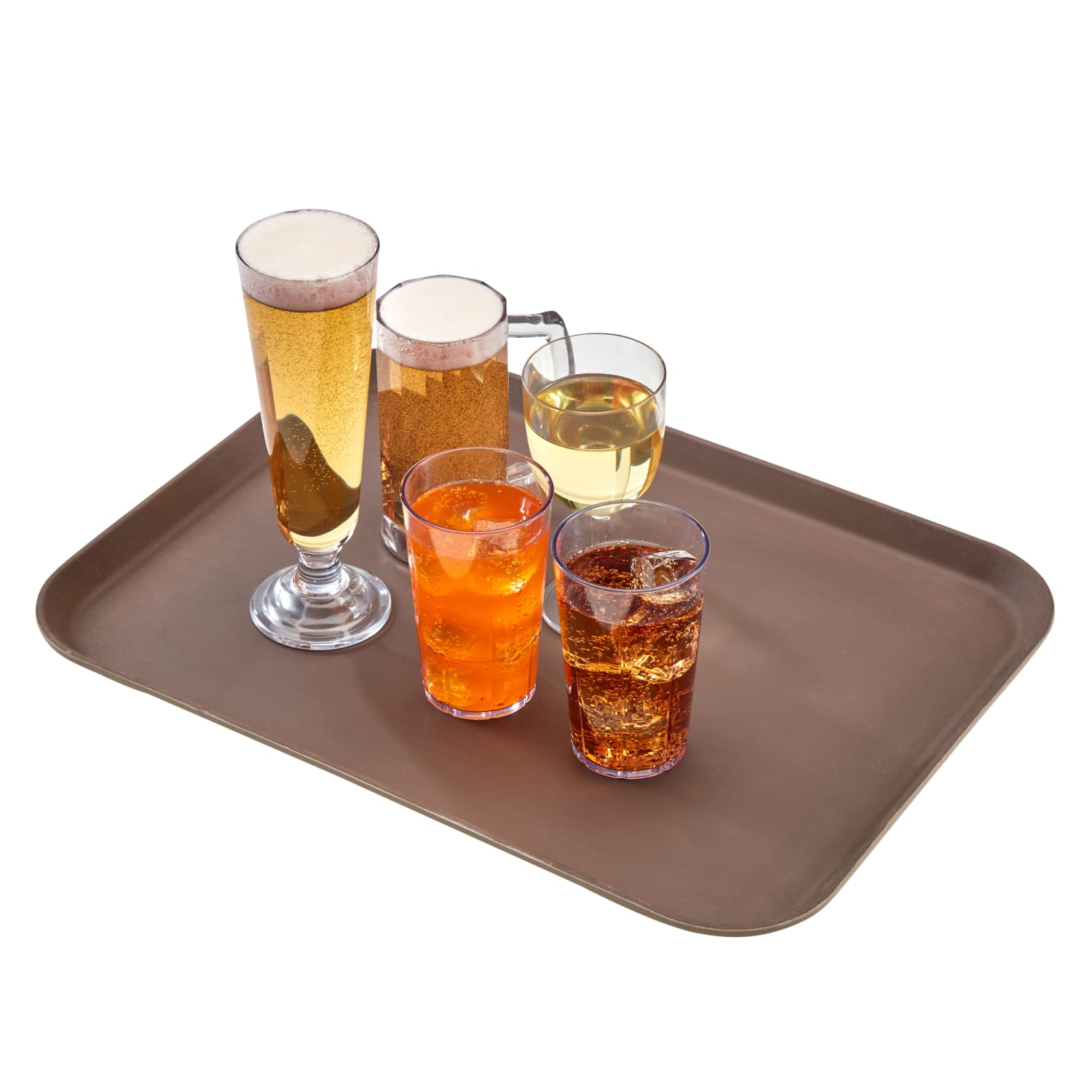 Cambro Rectangular Camtread Trays, 15in x 20in, Tavern Tan, Set Of 12 Trays - Image 3