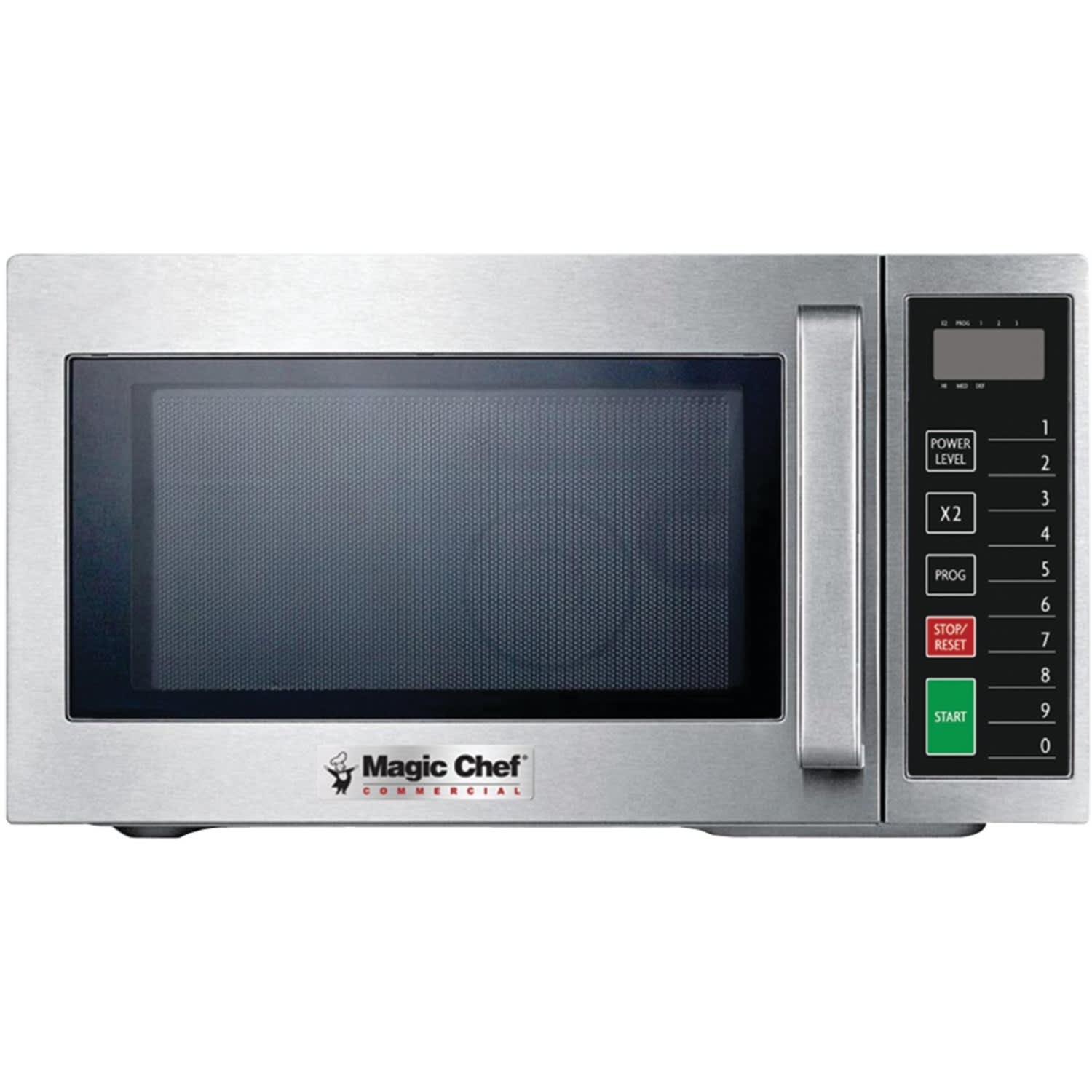 Magic Chef MCCM910ST .9 Cubic-ft Commercial Microwave - Single - 0.9 ft≥ Capacity - Microwave - 3 Power Levels - MCCM910ST