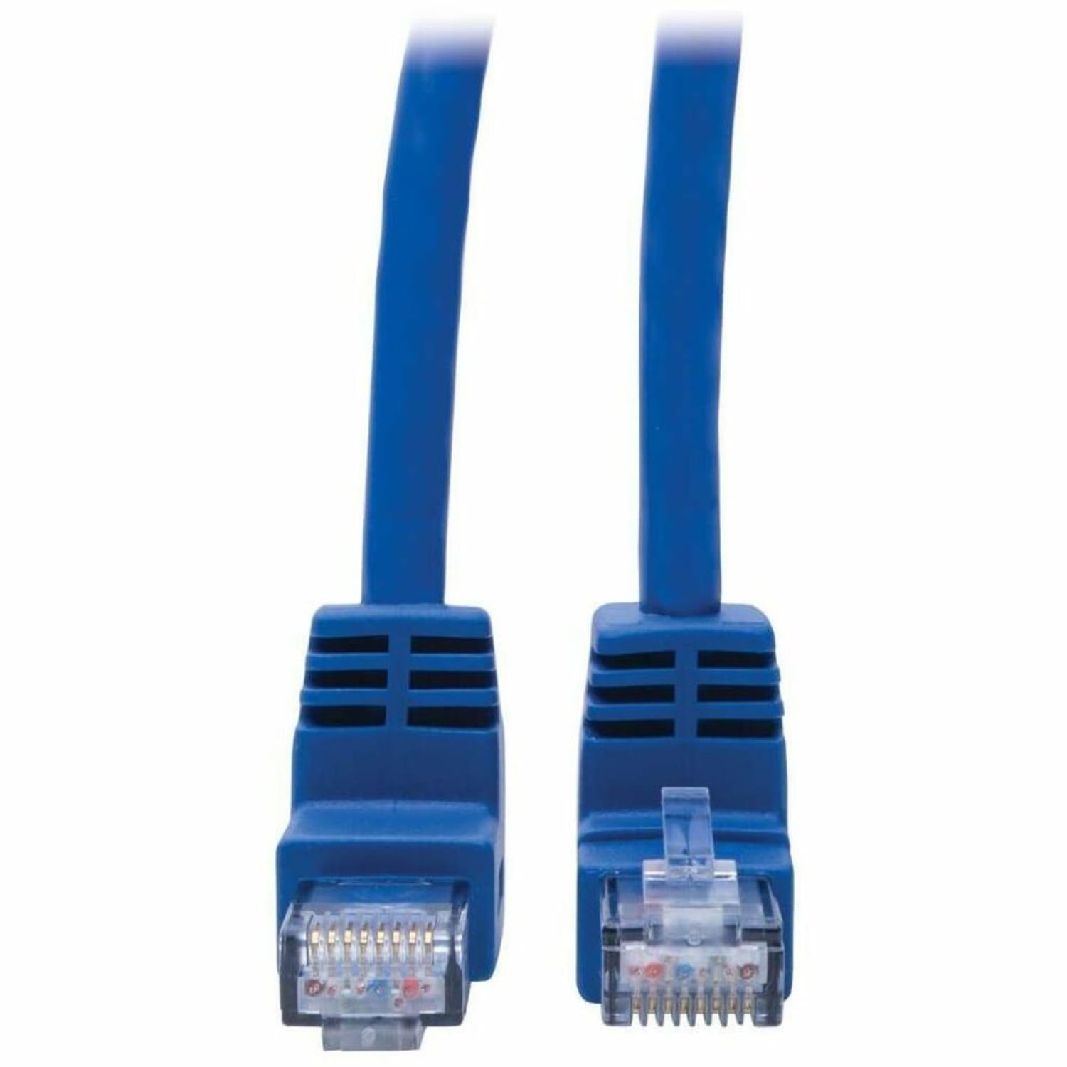 Tripp Lite Cat6 Patch Cable Up-Angled/Down Angled UTP Molded M/M Blue 1ft - First End: 1x RJ-45 Male Network - N204001BLUD - Image 5