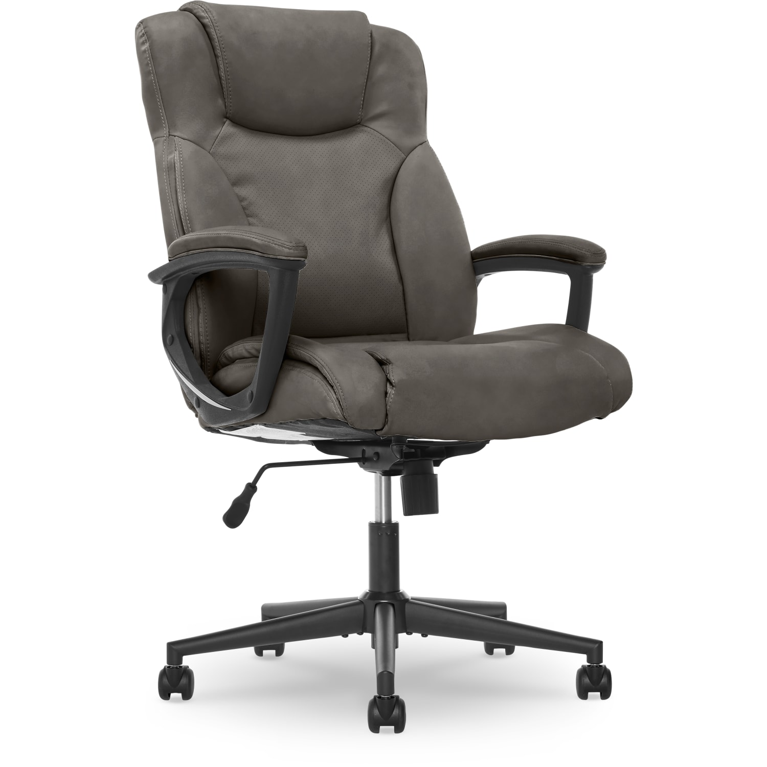 Serta Connor HighBack Office Chair Bonded Leather Gray PopularChairscom Serta Connor High Back Office Chair Bonded Leather Gray PopularChairscom