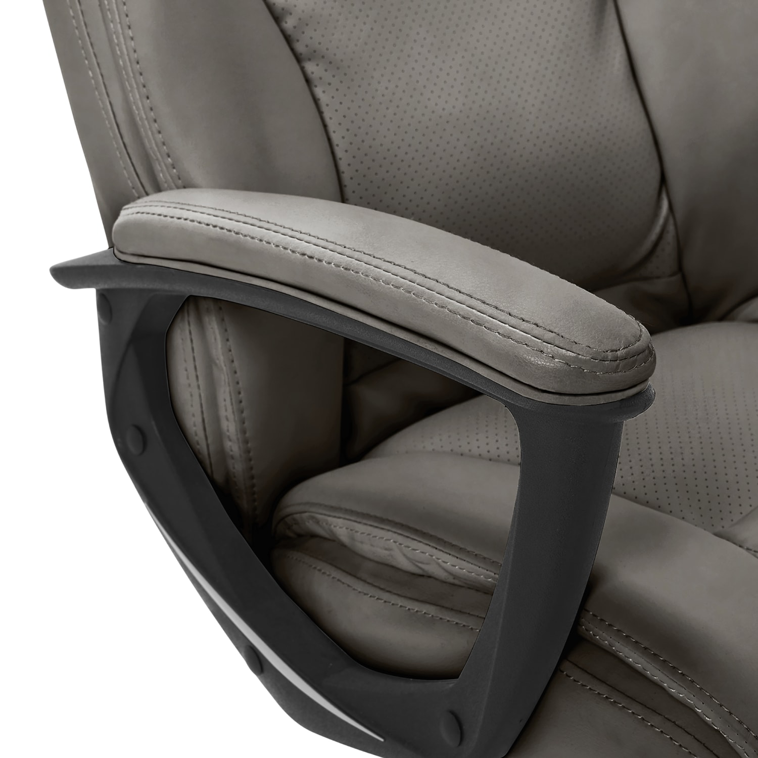 Serta Connor HighBack Office Chair Bonded Leather Gray PopularChairscom Serta Connor High Back Office Chair Bonded Leather Gray PopularChairscom