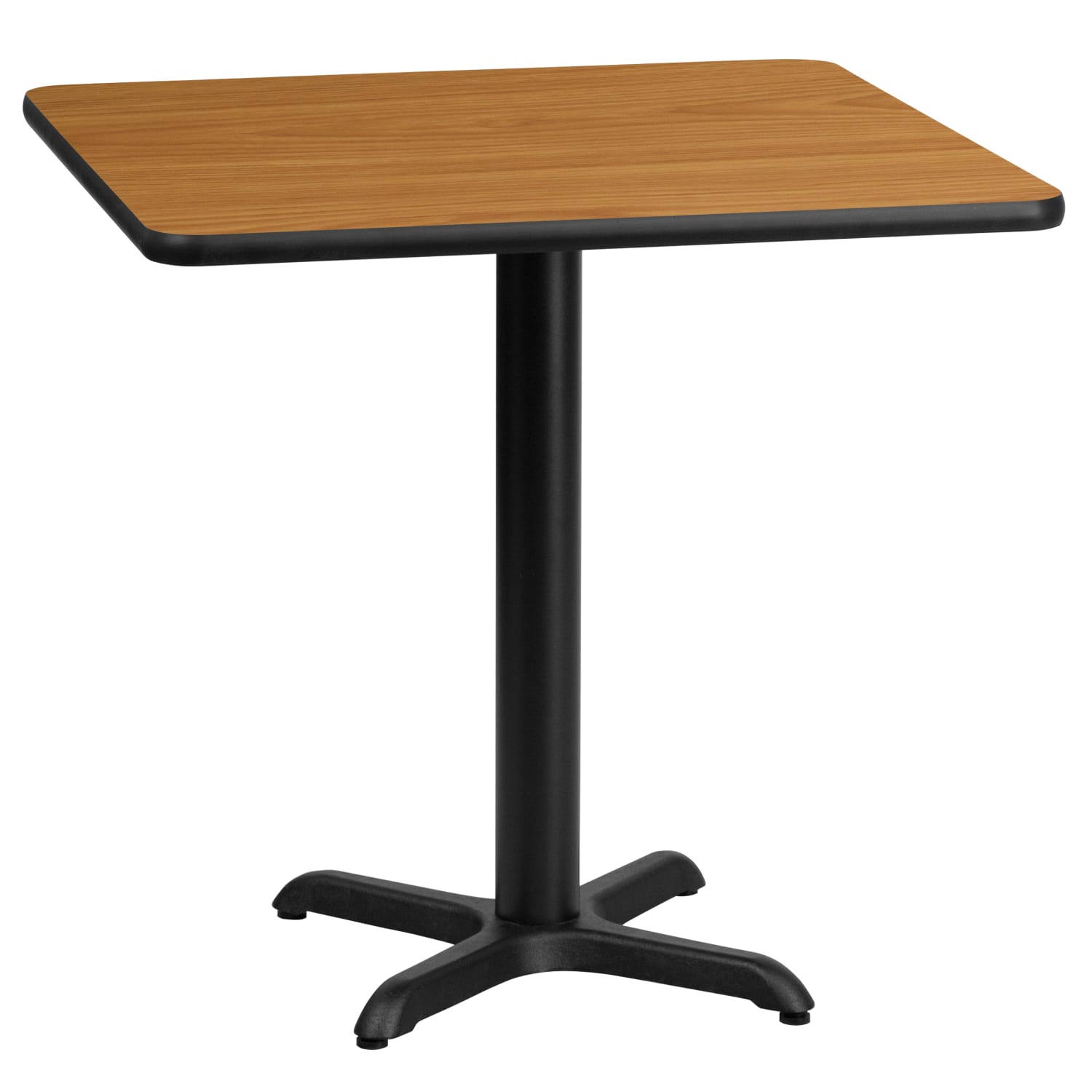Flash Furniture Square Table With X-Style Base, 31-3/16inH x 24inW x 24inD, Natural - Image 3