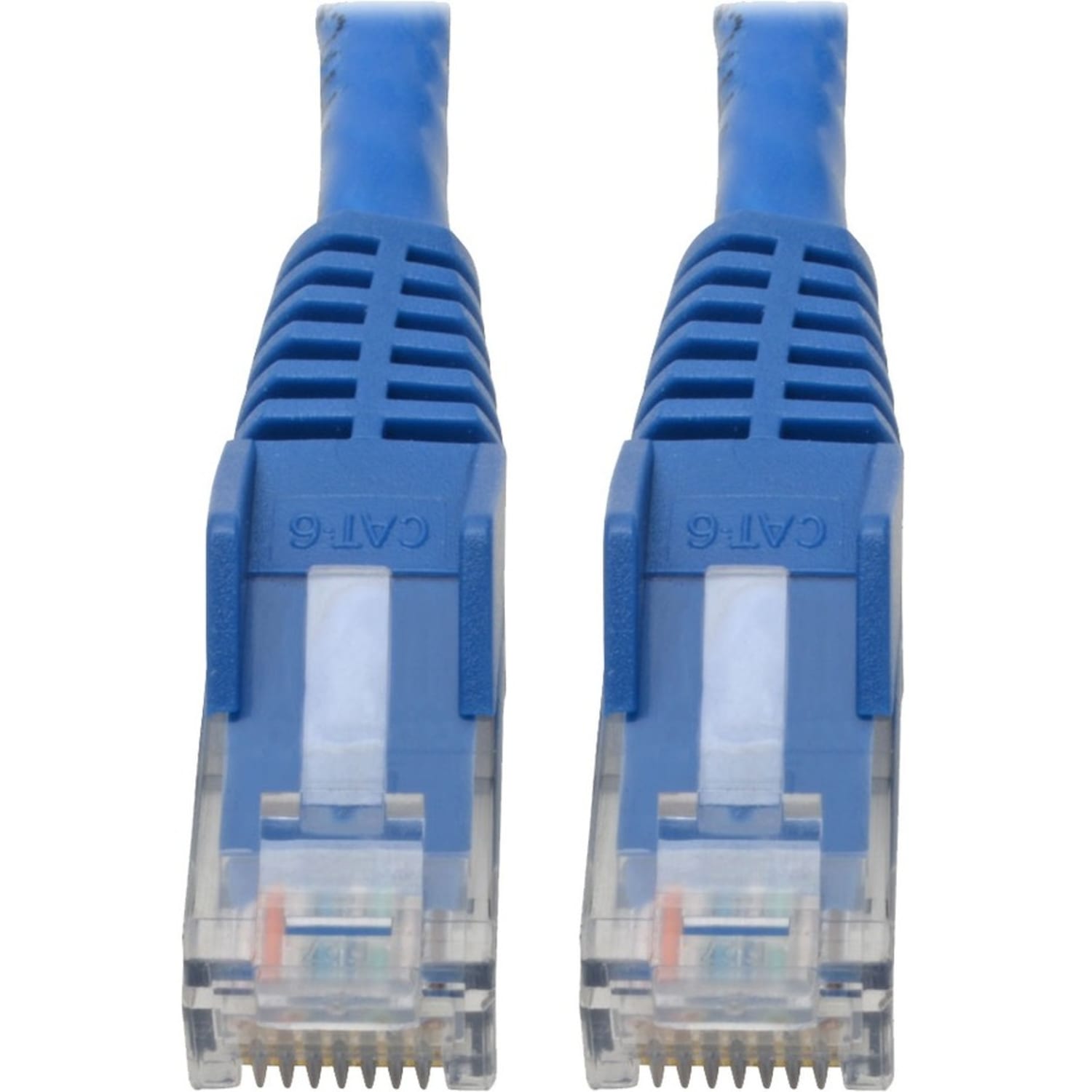 Tripp Lite Cat6 GbE Gigabit Ethernet Snagless Molded Patch Cable UTP Blue RJ45 M/M 6in 6in - 128 MB/s - N20106NBL