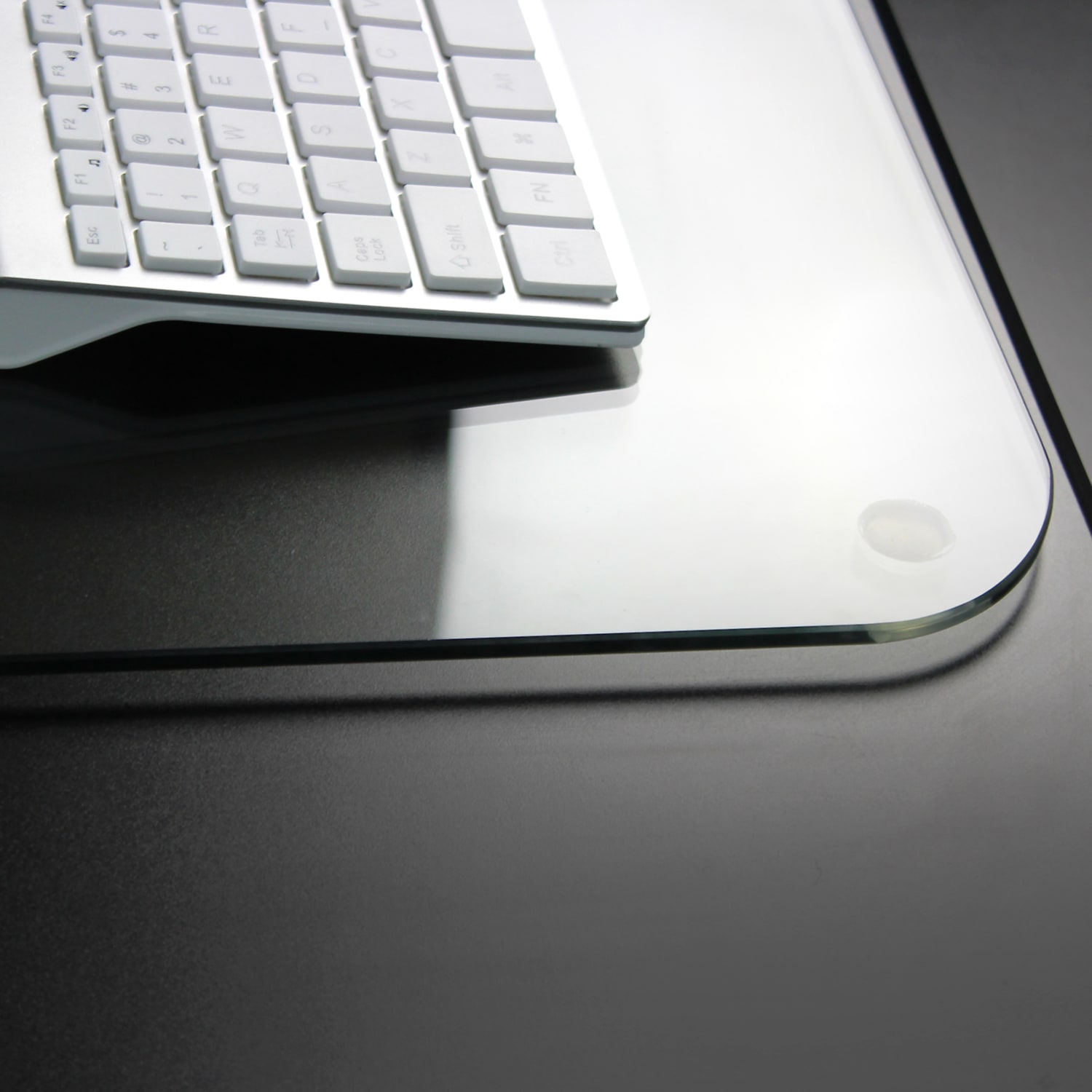 Floortex Desktex Glaciermat Glass Desk Pad, 20in x 36in, Crystal Clear - Image 3