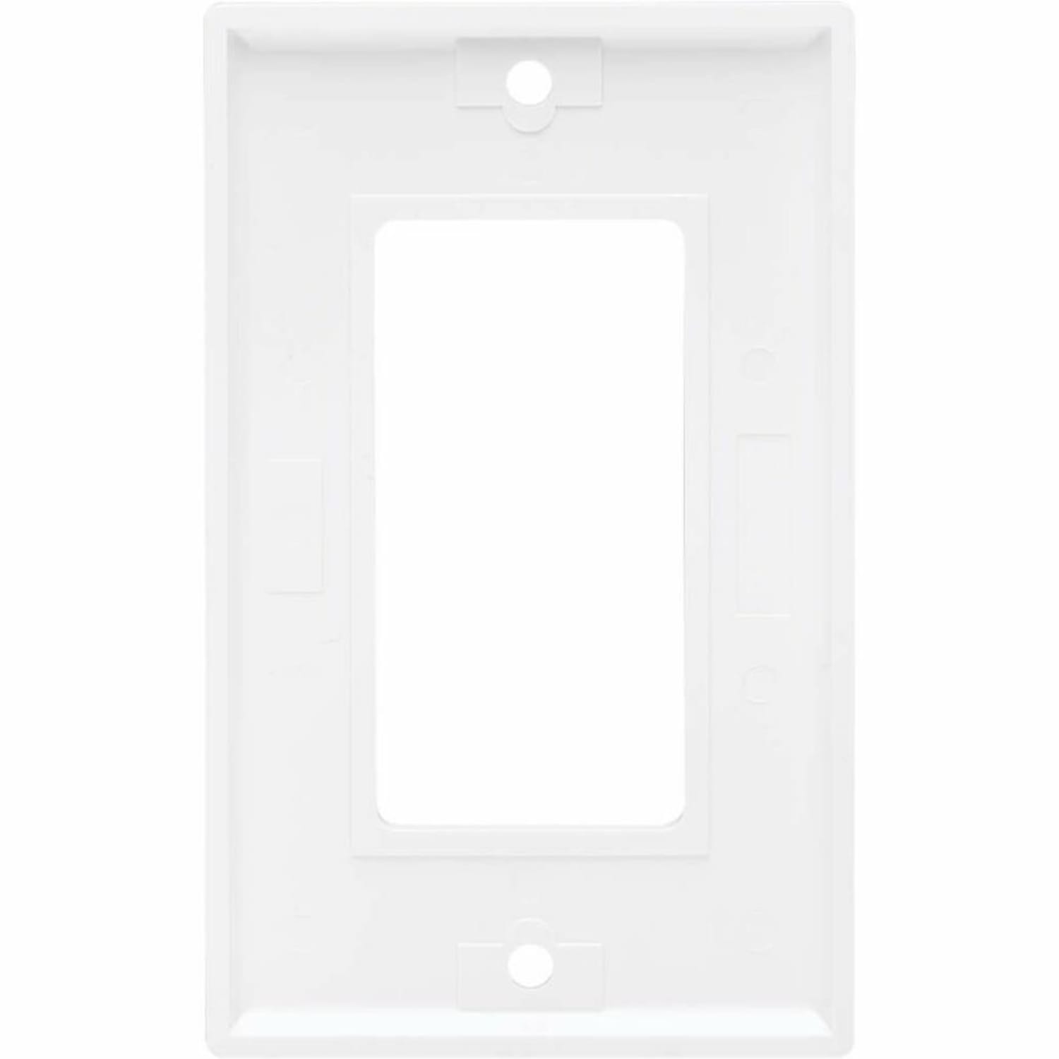 Eaton Tripp Lite Series Single-Gang Faceplate, Decora Style - Vertical, White - Faceplate - wall mountable - white - 1-gang - Image 3