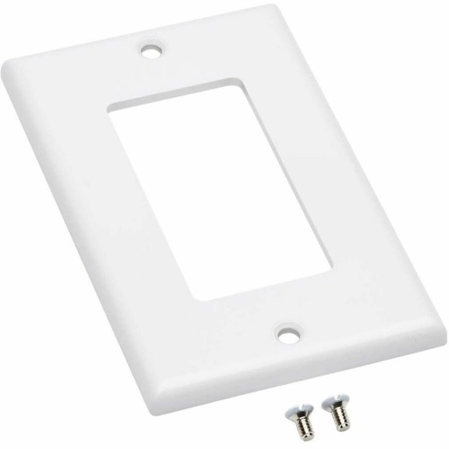 Eaton Tripp Lite Series Single-Gang Faceplate, Decora Style - Vertical, White - Faceplate - wall mountable - white - 1-gang - Image 6