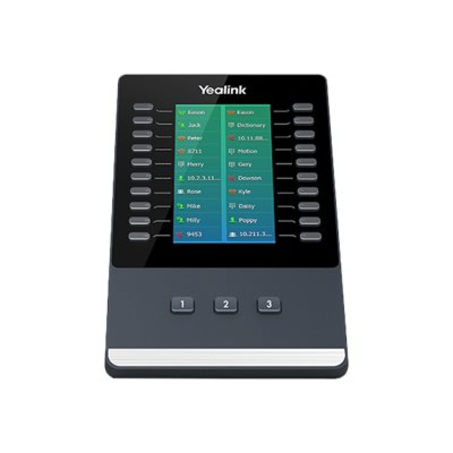 Yealink EXP50 T5 Series Key Expansion Module For VoIP Phones, Black, YEA-EXP50