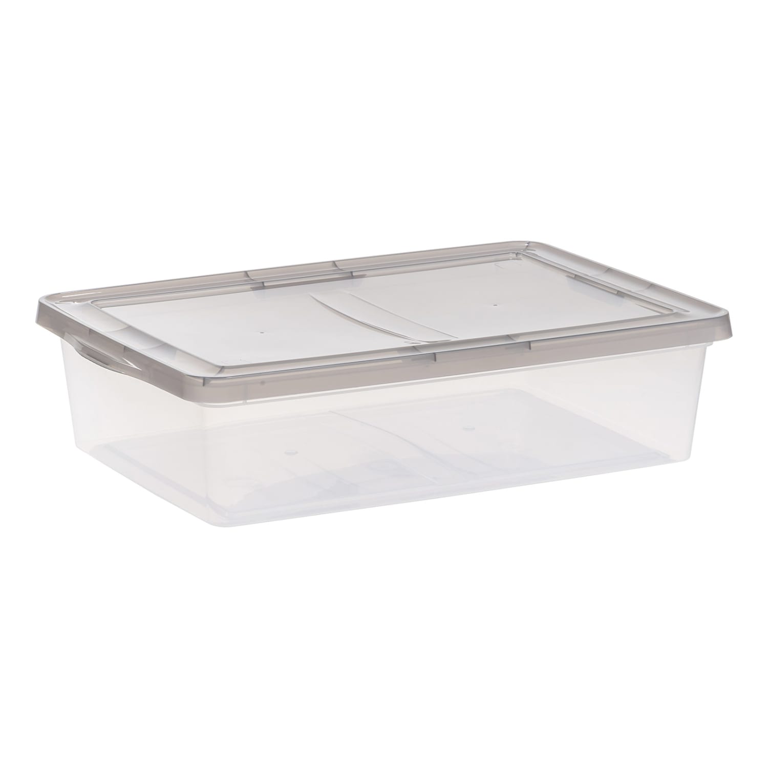 Iris Snap Top Storage Boxes, 7 Gallon, Clear, Set Of 6 Boxes