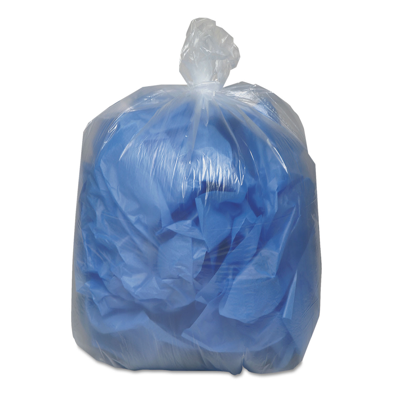 Classic Clear Linear Low-Density Can Liners, 33 gal, 0.63 mil, 33in x 39in, Clear, 25 Bags/Roll, 10 Rolls/Carton - Image 3