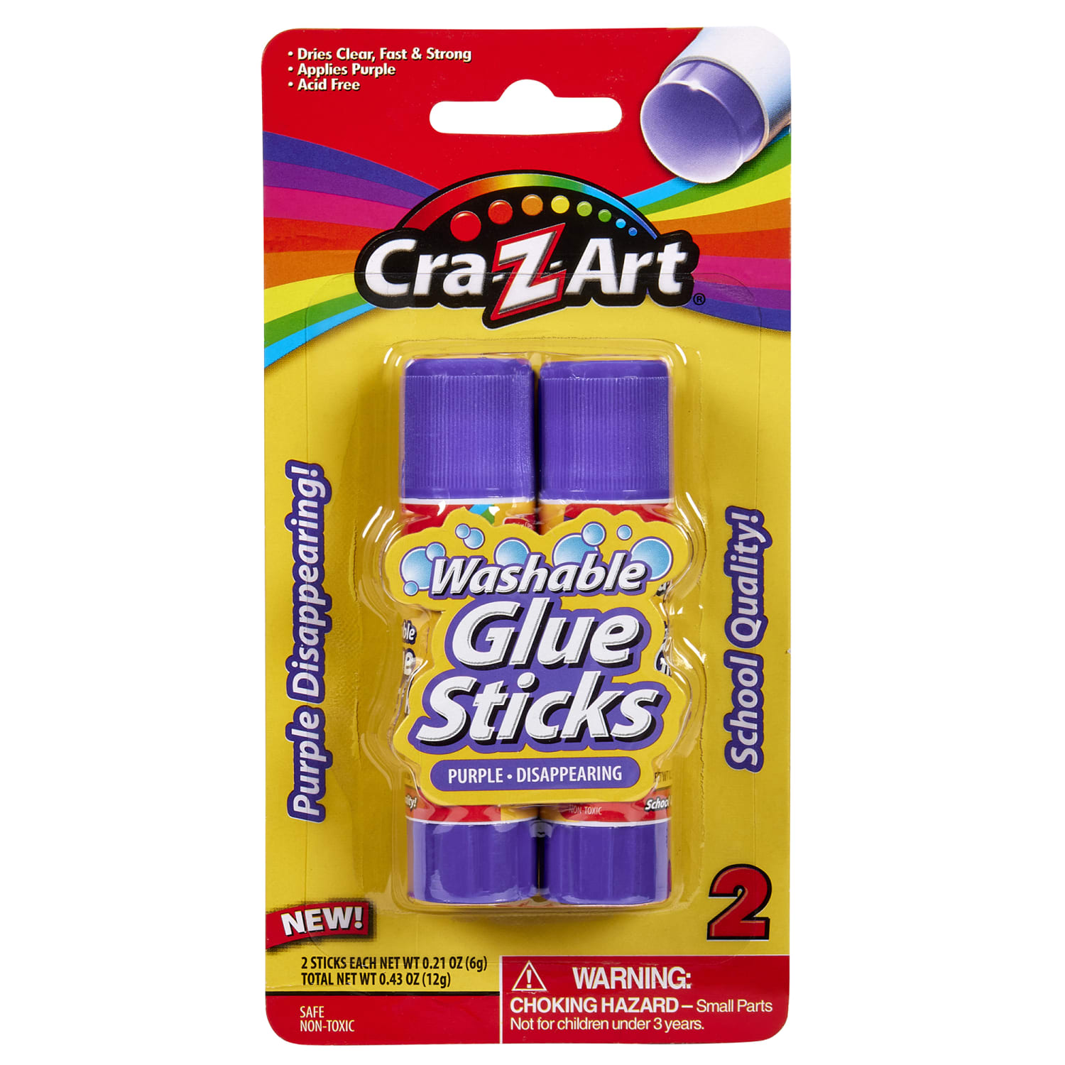 Cra-Z-Art Color Fade Glue Stick, 28pks of 2 - Image 3